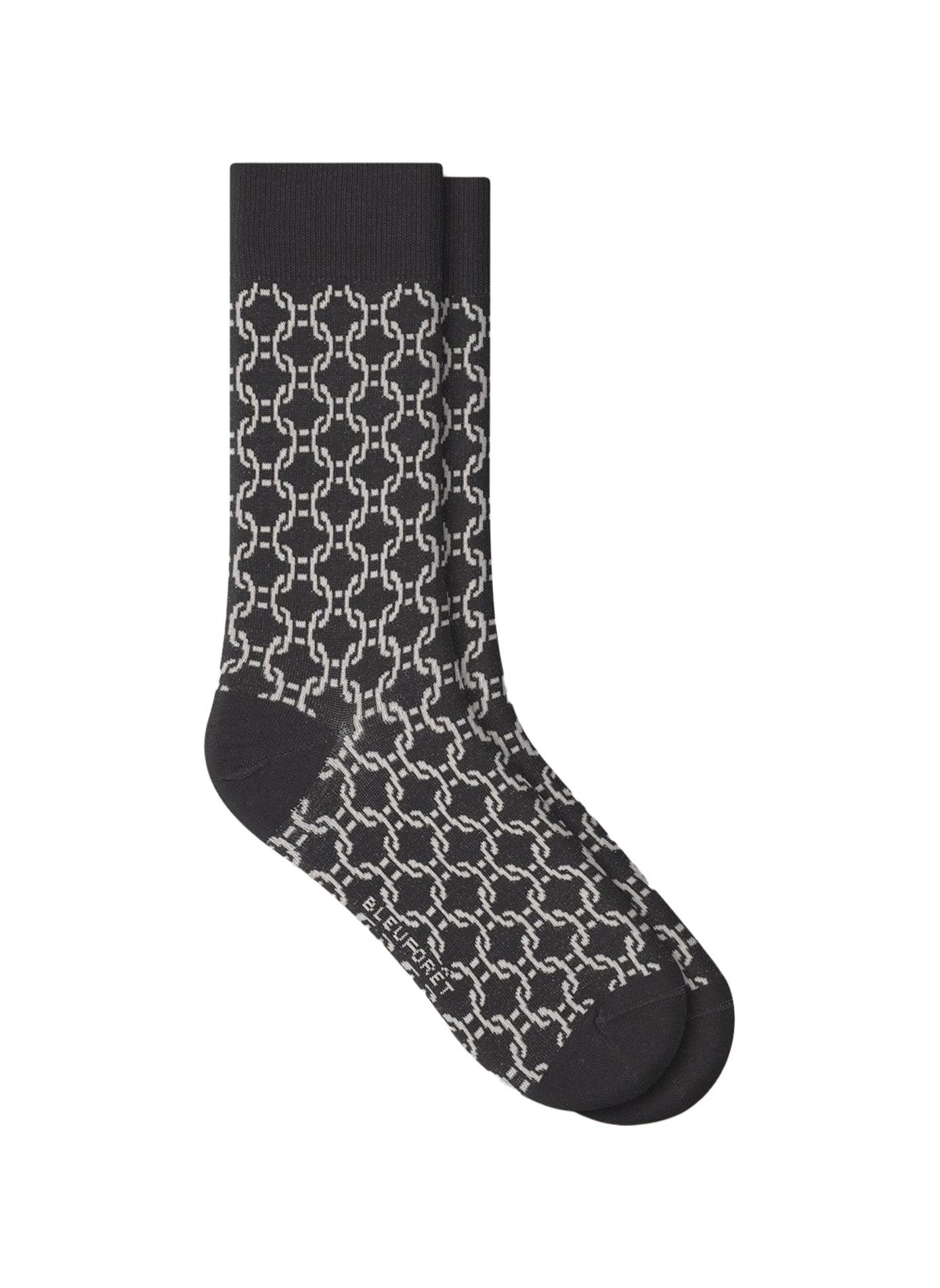 Patterned socks in a cotton blend BLEUFORÊT Black