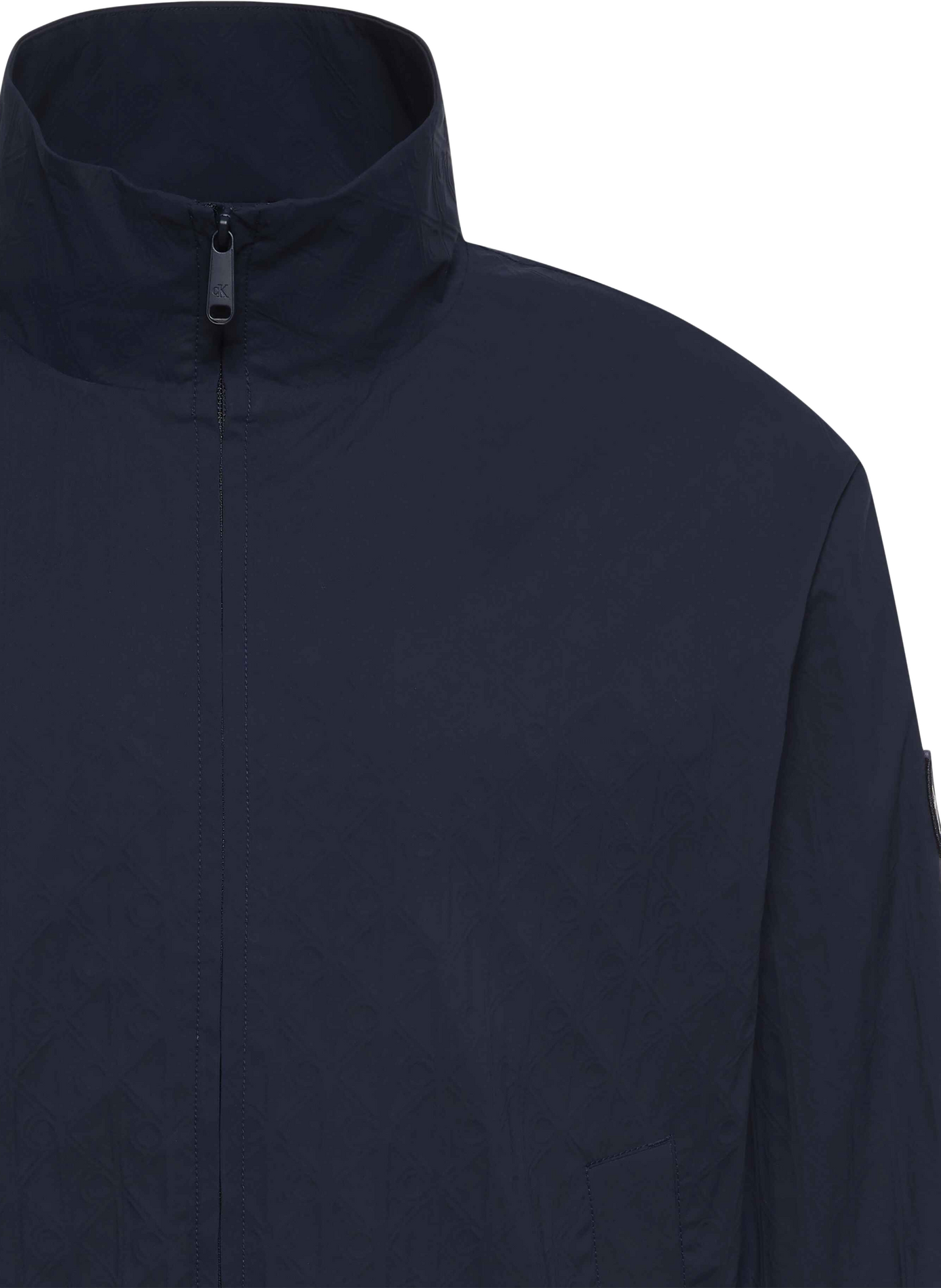 Blouson droit col montant zippé CALVIN KLEIN Bleu