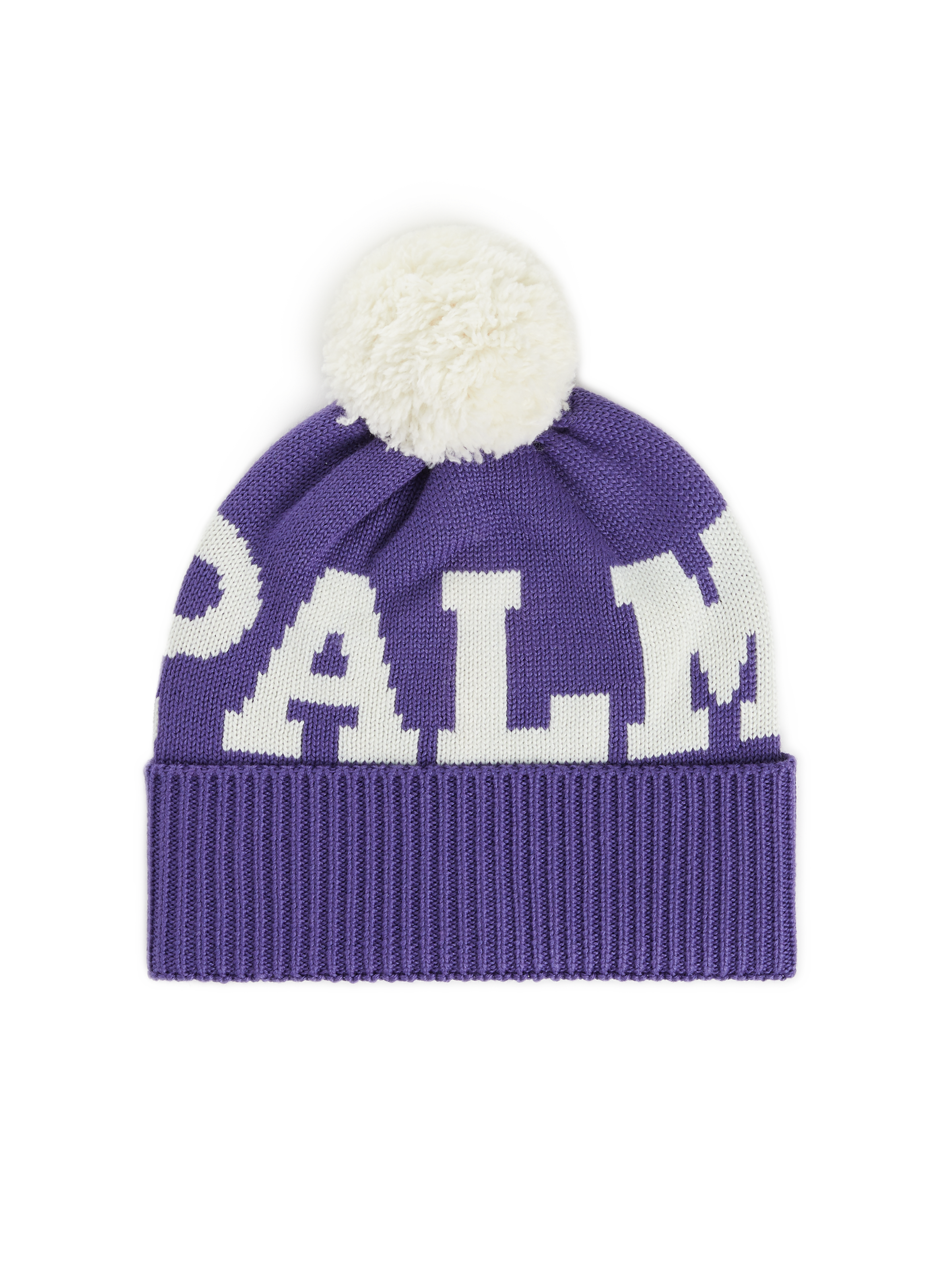 PALM ANGELS Pompom beanie Purple