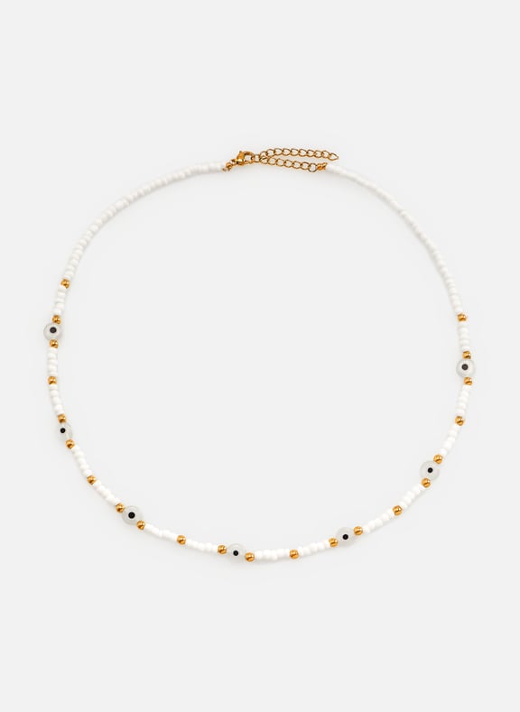 Collier de perles fantaisie Blanc by AU PRINTEMPS PARIS AU PRINTEMPS PARIS Collier de perles fantaisie Blanc