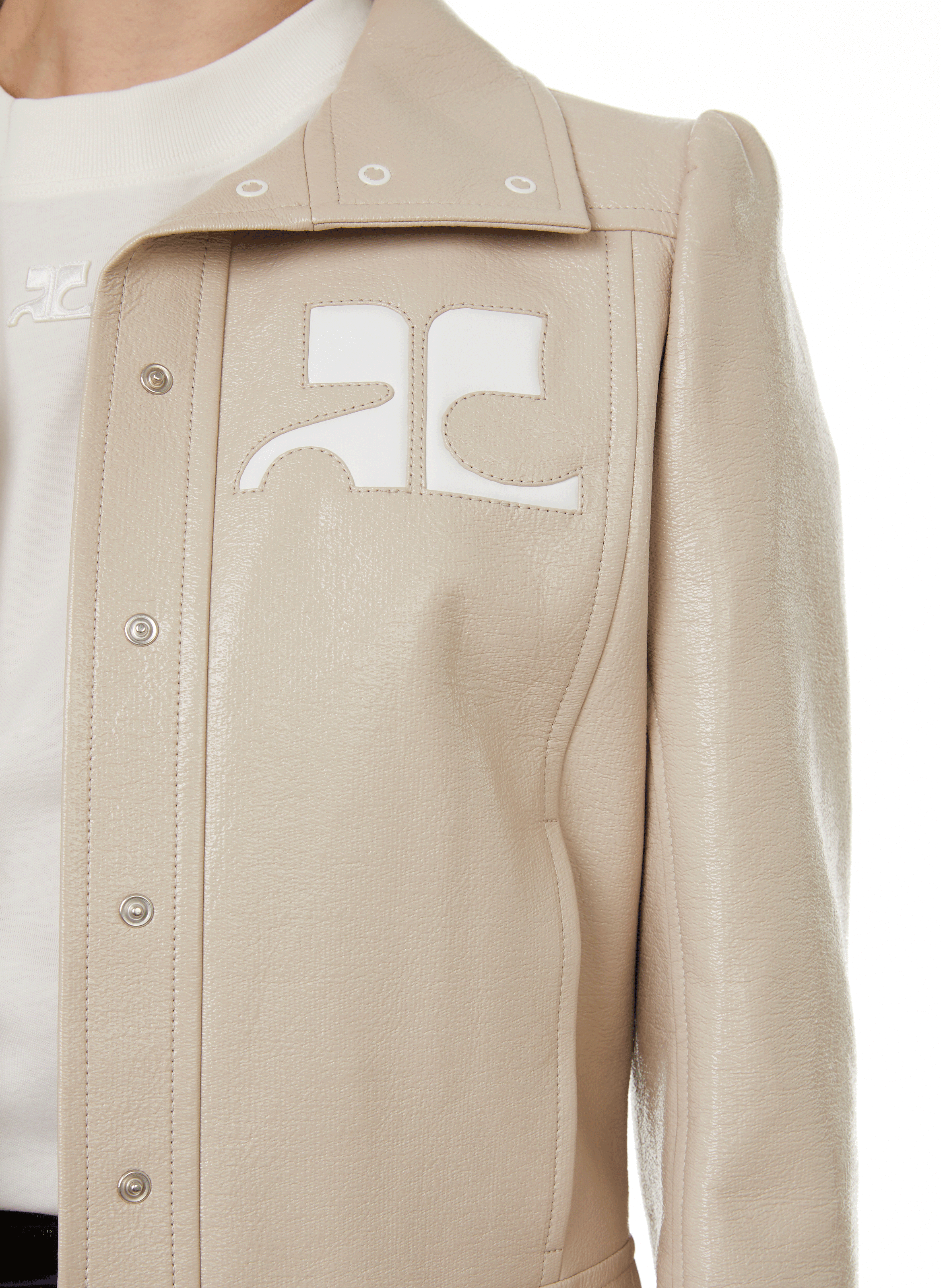 Reedition vinyl jacket COURRÈGES Grey