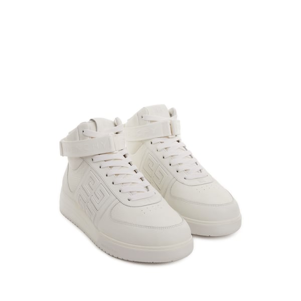 Baskets montantes en cuir