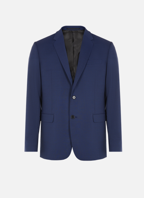Checked wool suit set BlueAU PRINTEMPS PARIS 