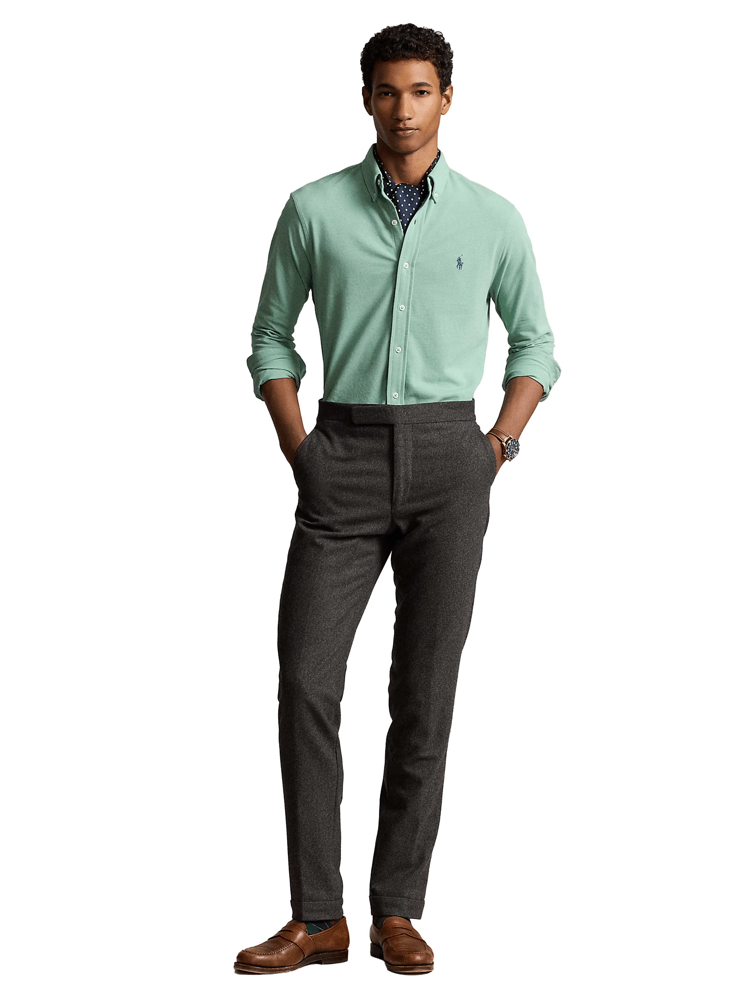 Chemise en coton Vert