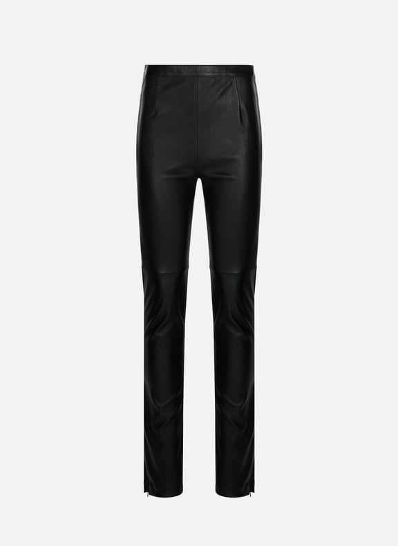 Leather trousers Black by SAISON 1865 SAISON 1865 Leather trousers Black