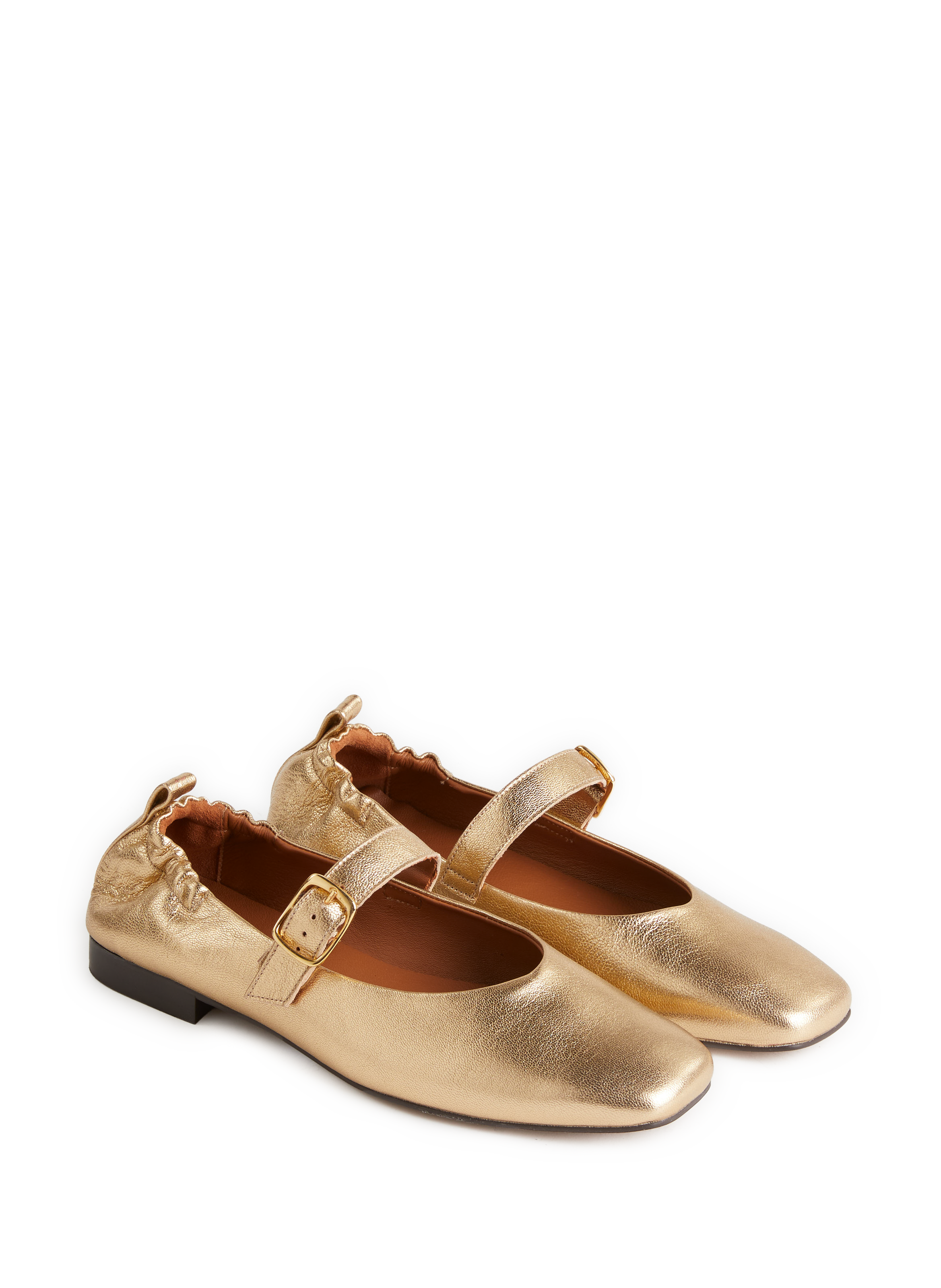 Ballerines en cuir  SAISON 1865 Doré