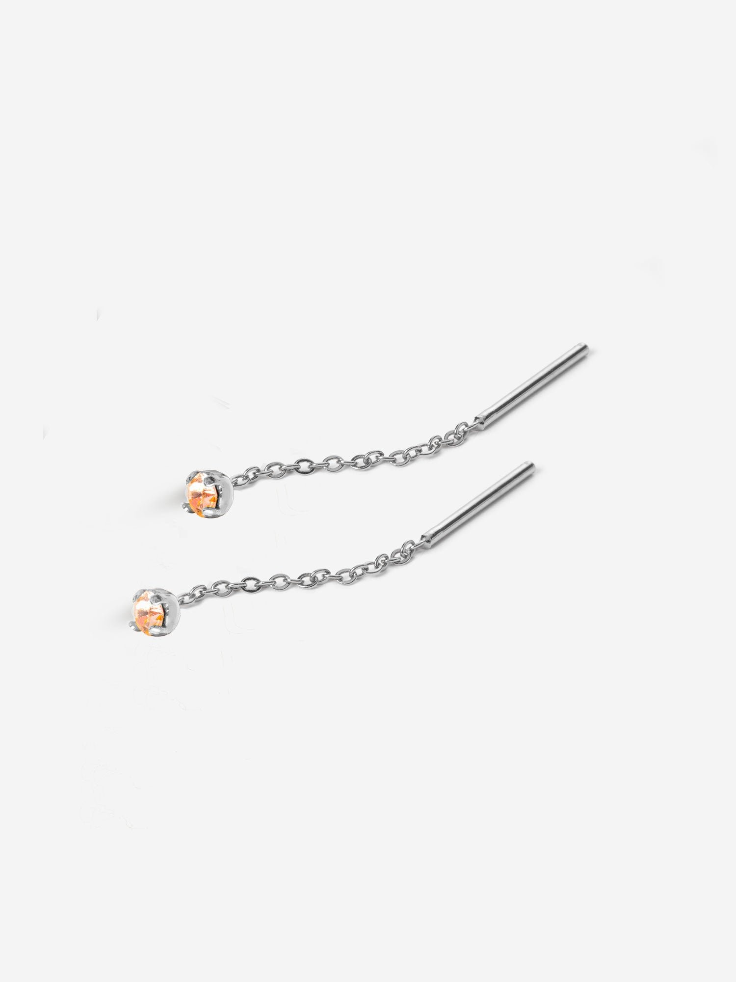 Paire de boucles d'oreilles marius cristaux ArgentAPRIL PLEASE