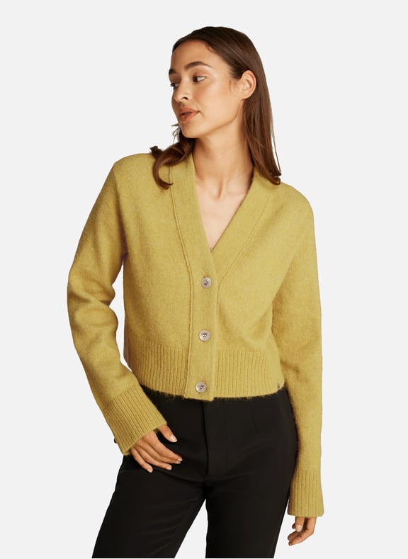 Cardigan côtelé Marron by CALVIN KLEIN CALVIN KLEIN Cardigan côtelé Marron
