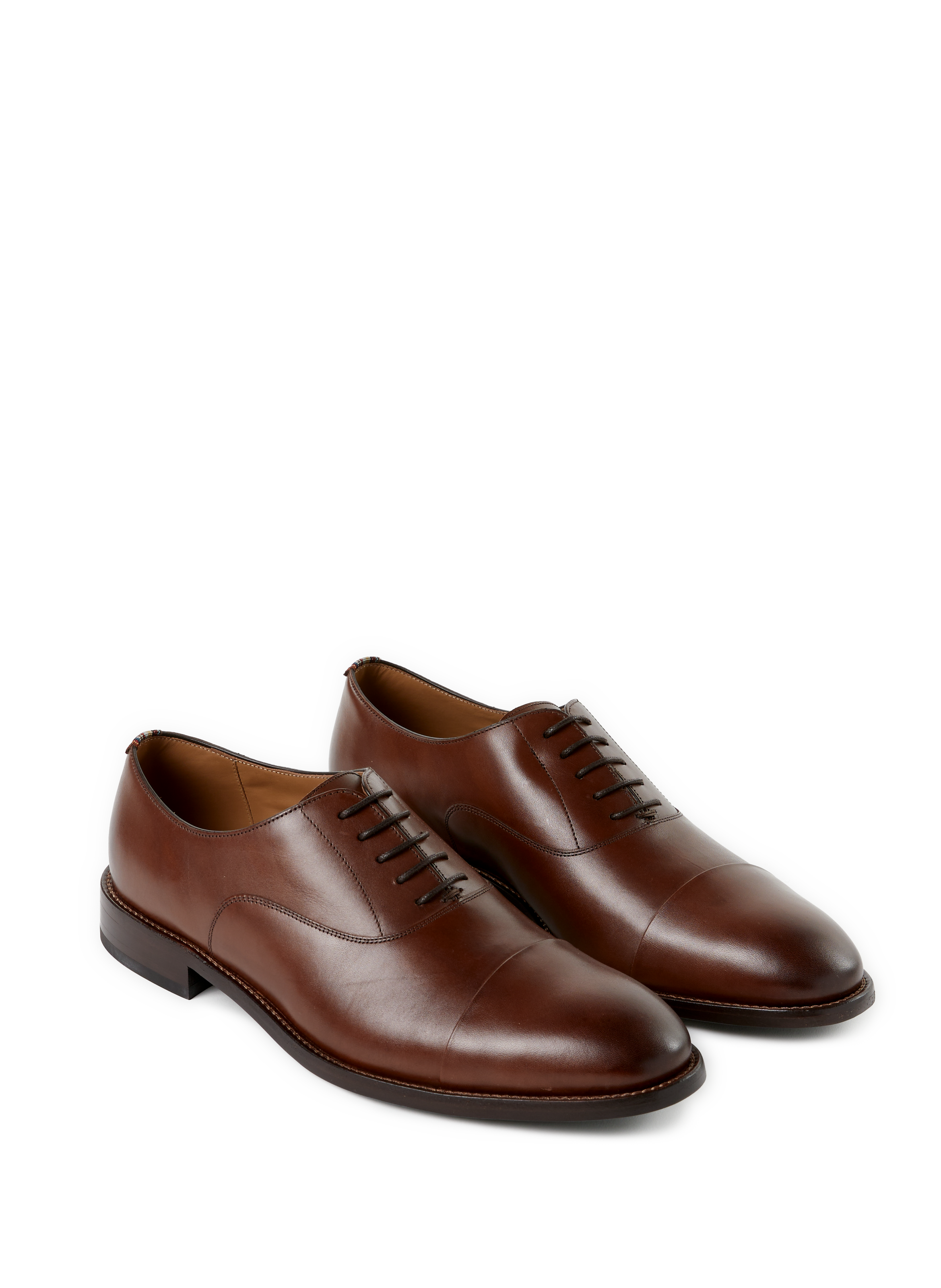 Derbies en cuir PAUL SMITH Marron