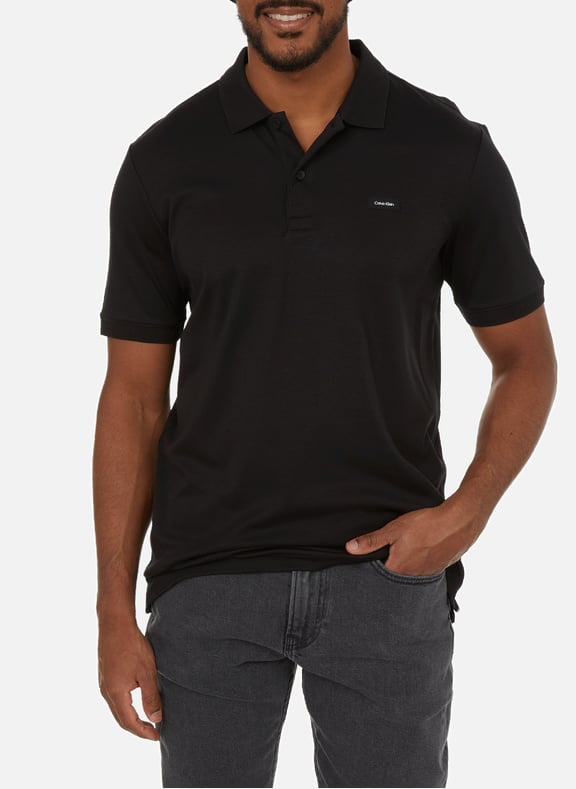 Cotton polo shirt Black by CALVIN KLEIN CALVIN KLEIN Cotton polo shirt Black