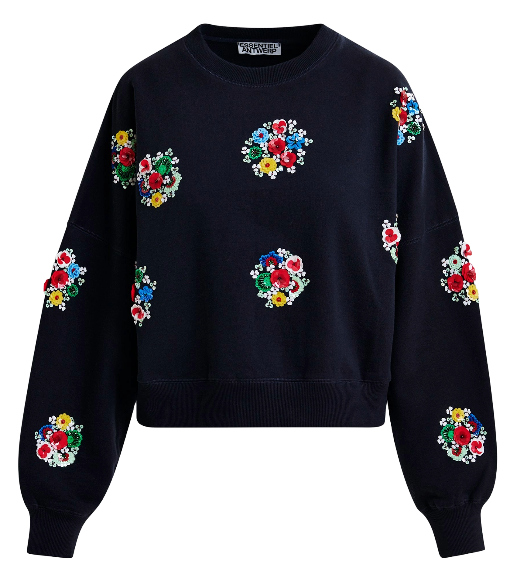 Sweat col rond en coton itro ESSENTIEL ANTWERP Bleu