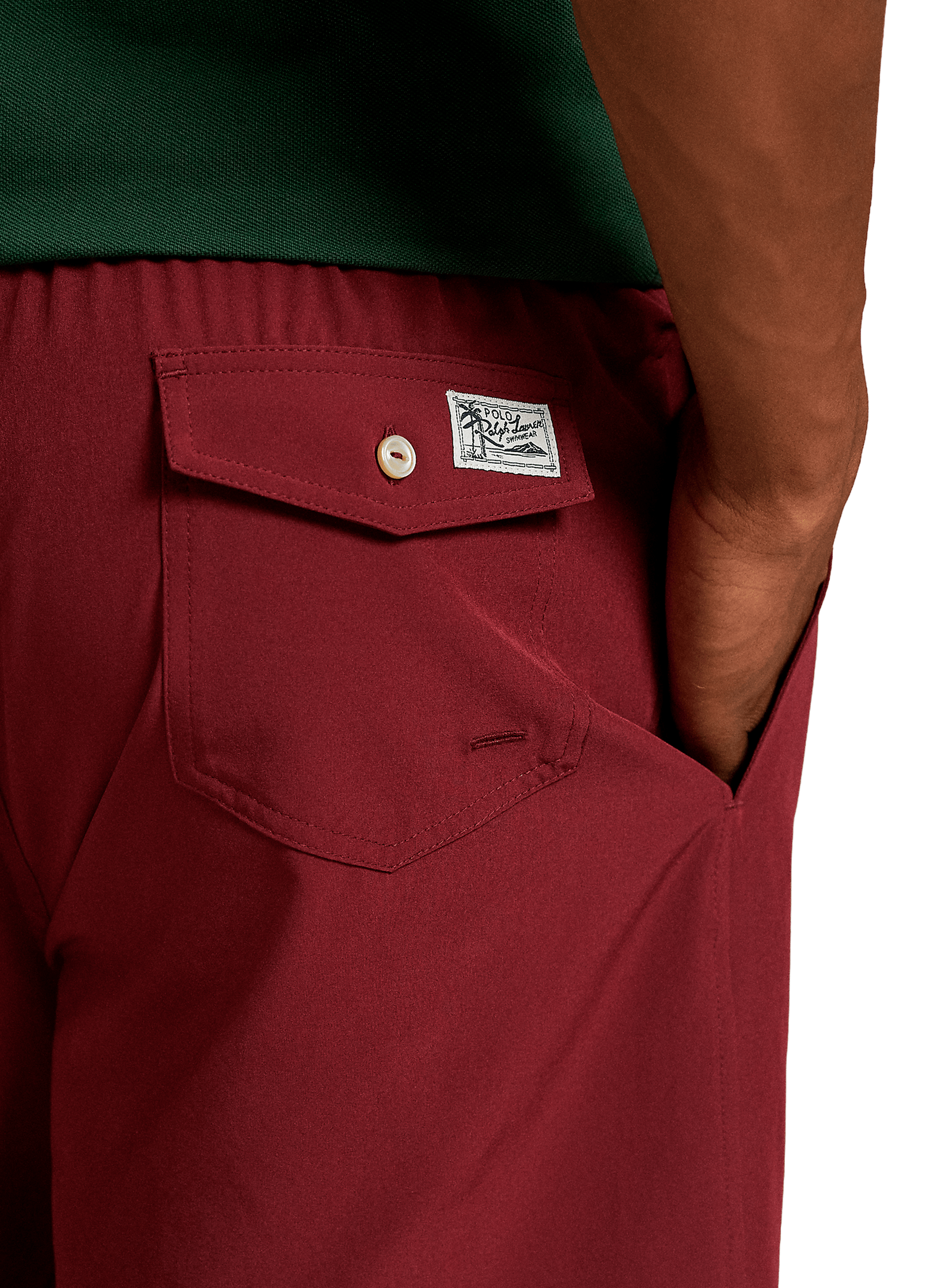 Recycled polyester swim shorts POLO RALPH LAUREN Red
