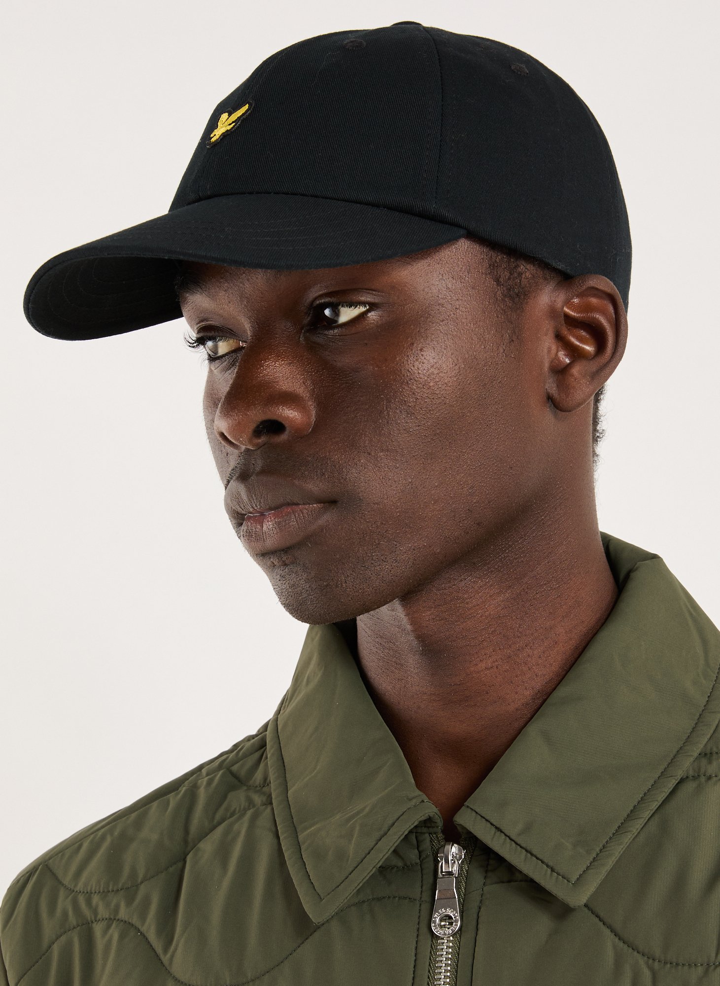 Embroidered cotton baseball cap LYLE & SCOTT Black