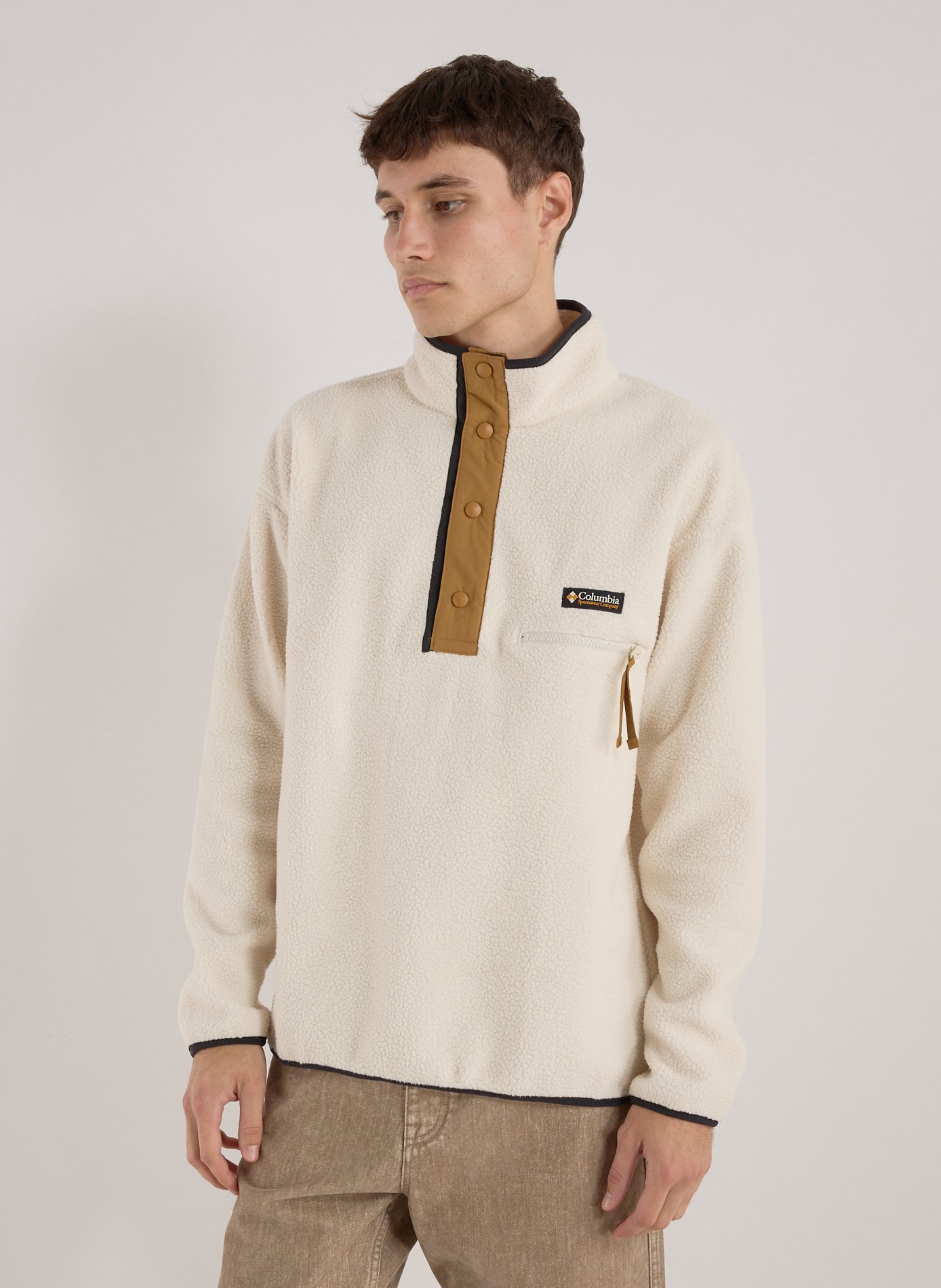 COLUMBIA Logo sweatshirt White