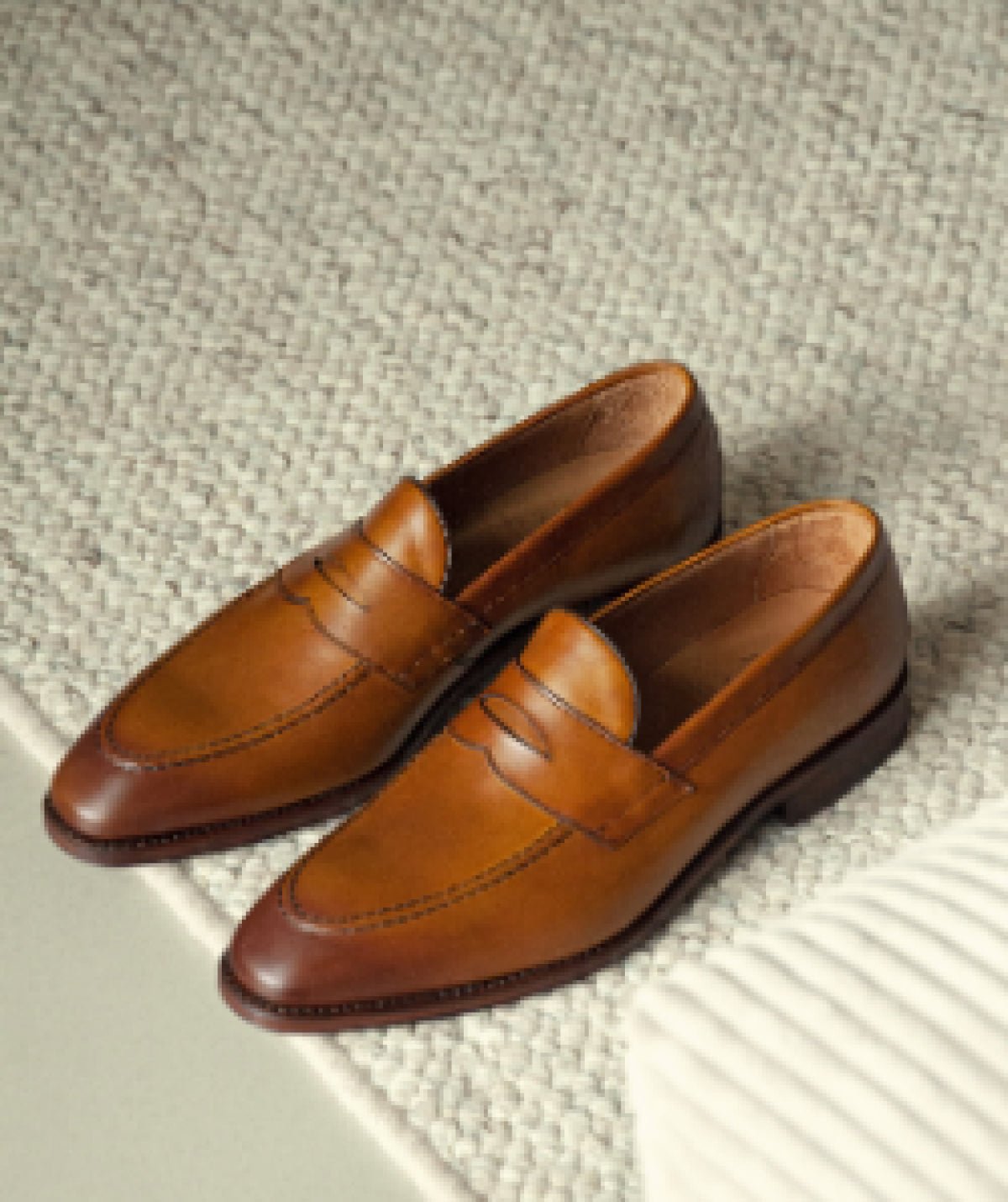 Mocassin cuir lincoln Marron