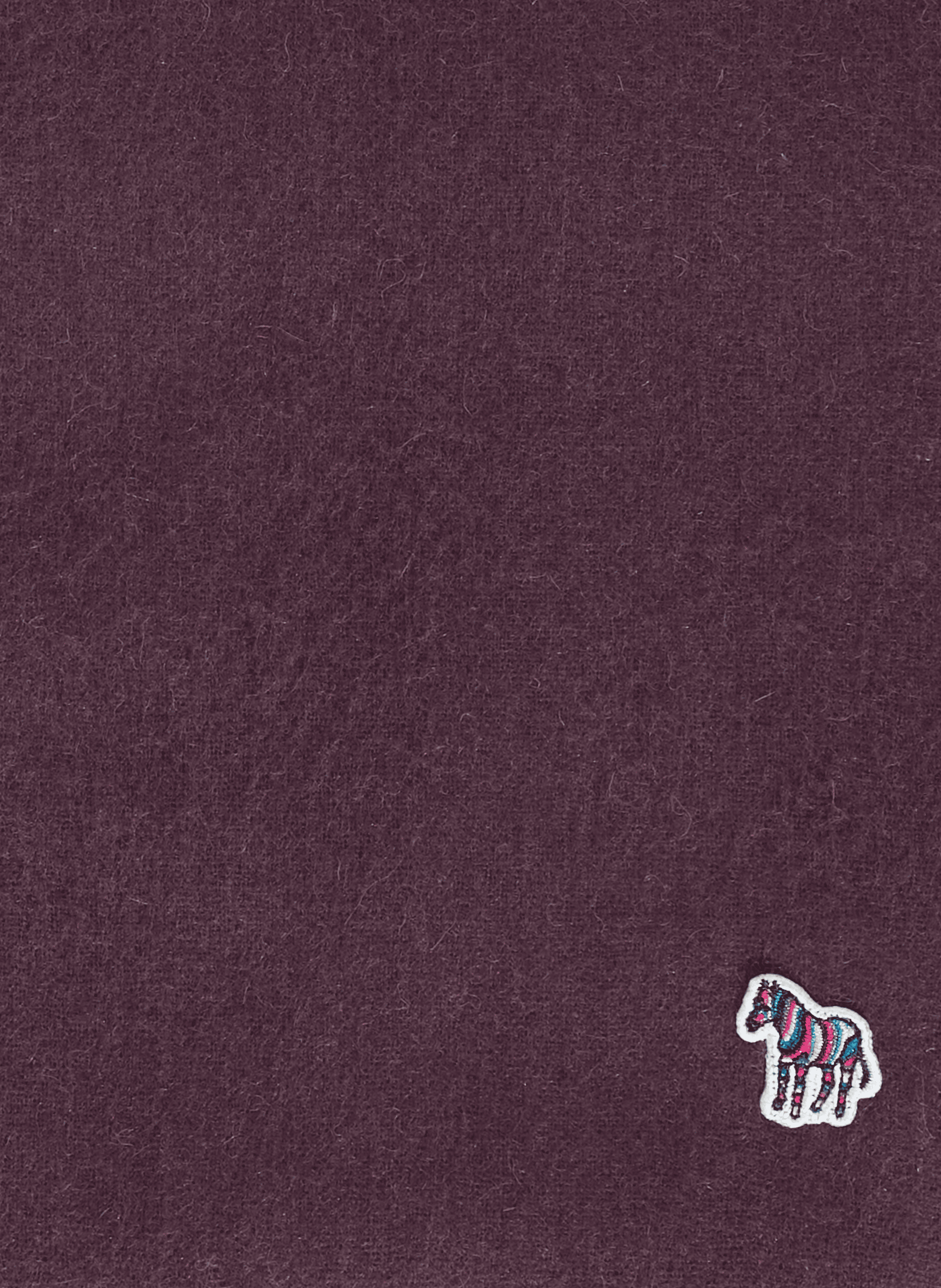 Echarpe à franges en laine vierge PAUL SMITH Rouge