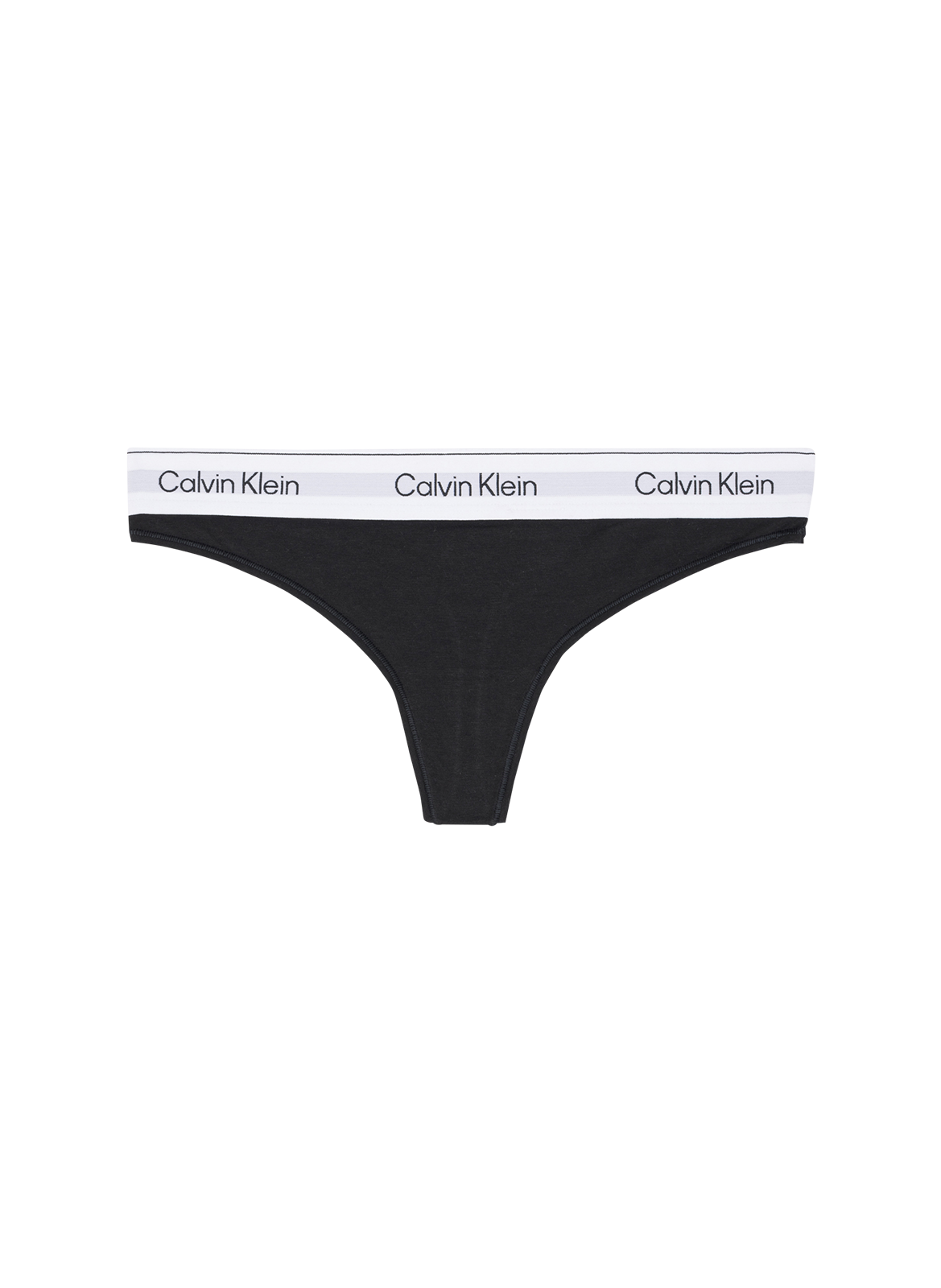 CALVIN KLEIN Patterned string Black