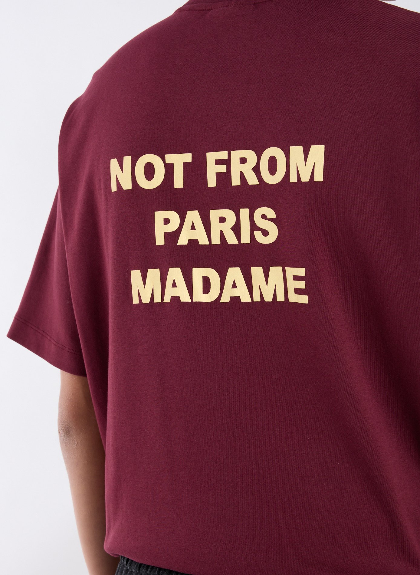 Le T-shirt Slogan  DROLE DE MONSIEUR Rouge