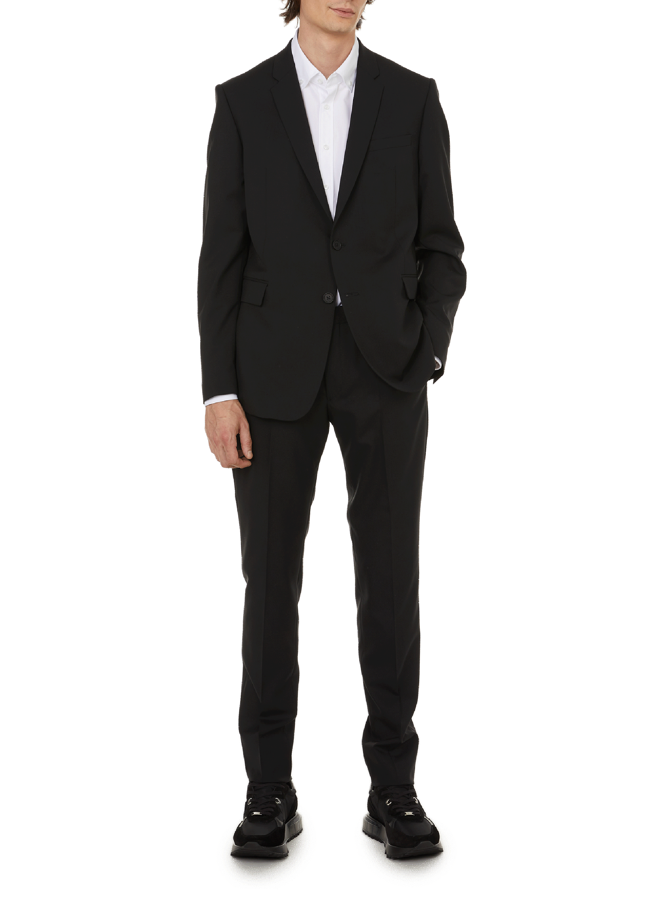 Button Down long-sleeve cotton Shirt SEIDENSTICKER White