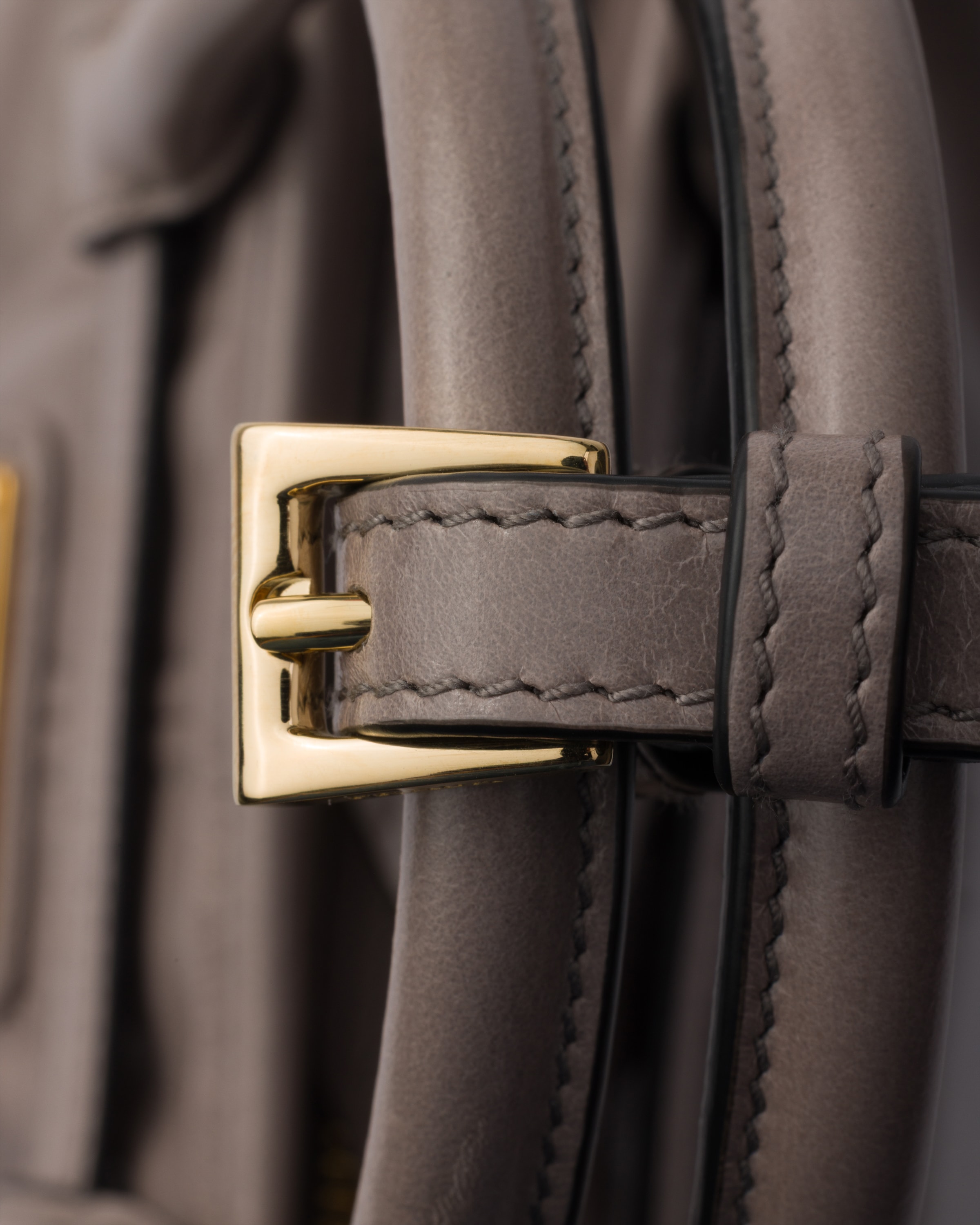 Mini sac à main prada bonnie en cuir PRADA Gris