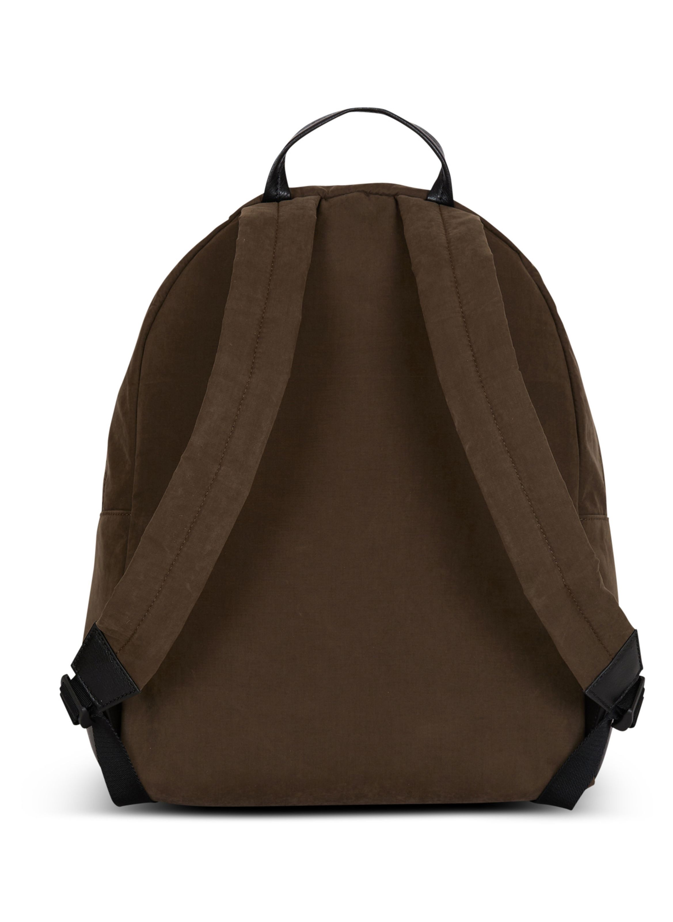 Sac à dos pulse en cuir de veau et nylon BALMAIN Vert