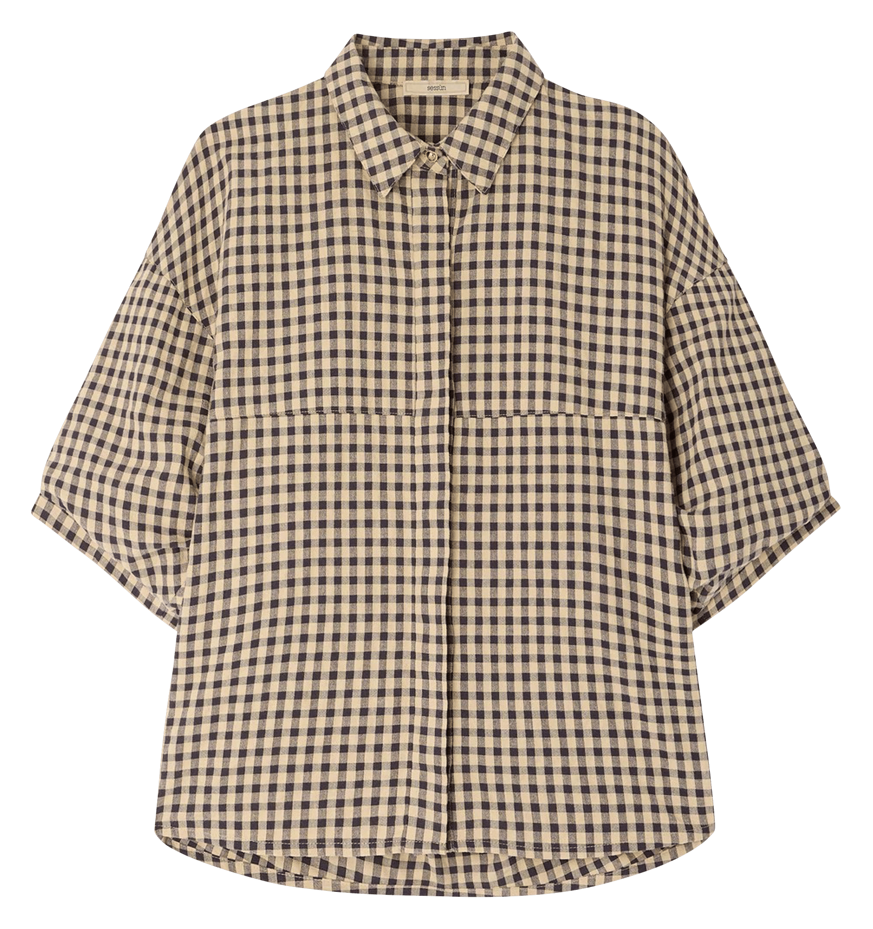 Chemise col classique à rayures florentina SESSUN Beige