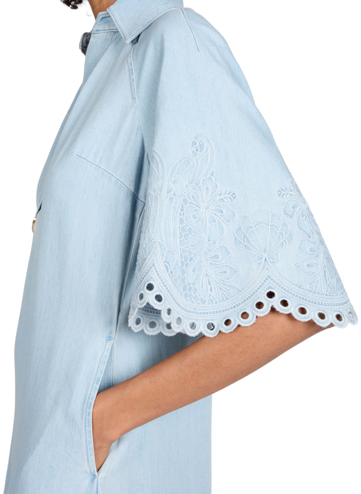 Robe denim en coton ZIMMERMANN Bleu