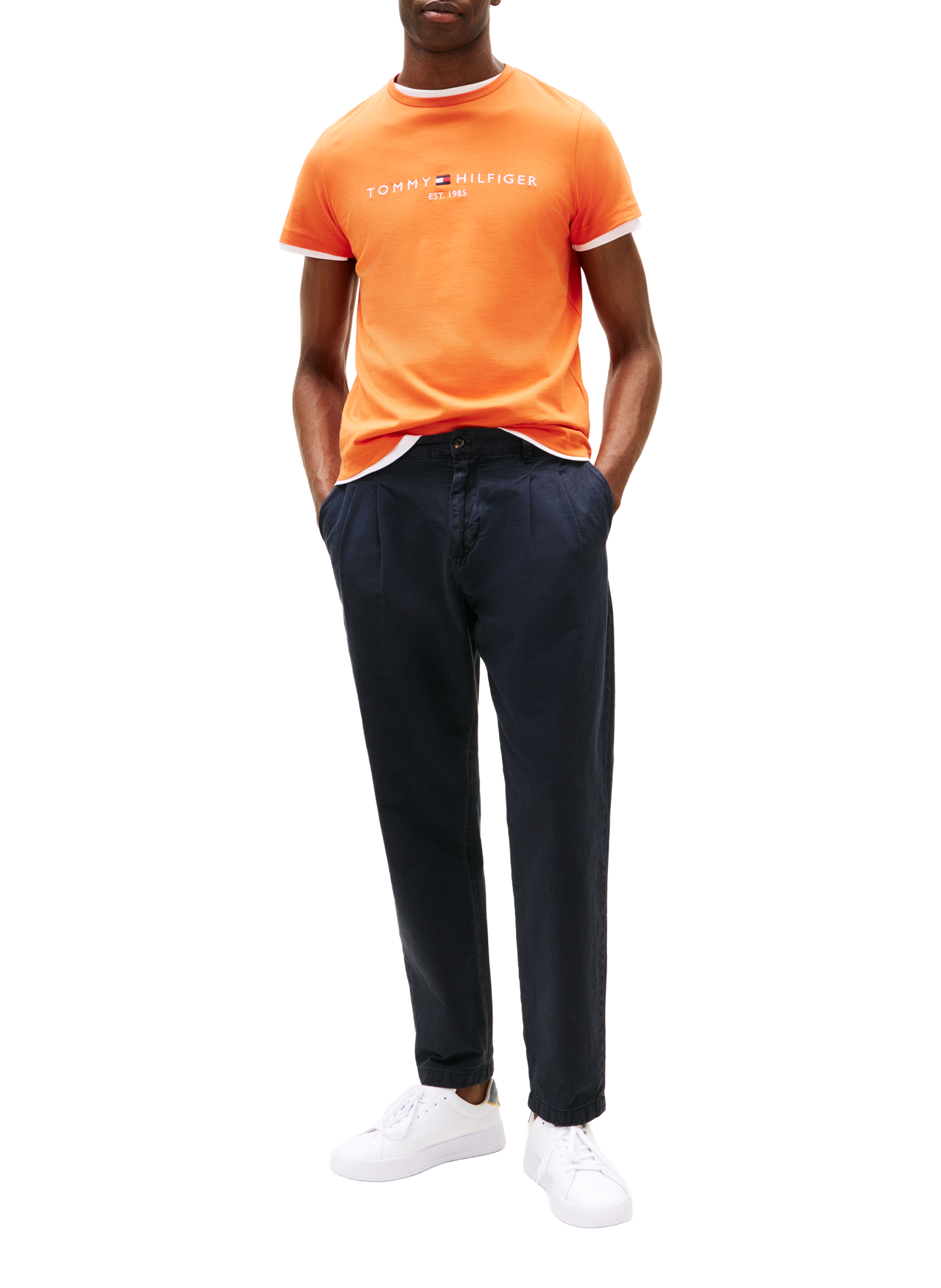 T-shirt en coton TOMMY HILFIGER Orange