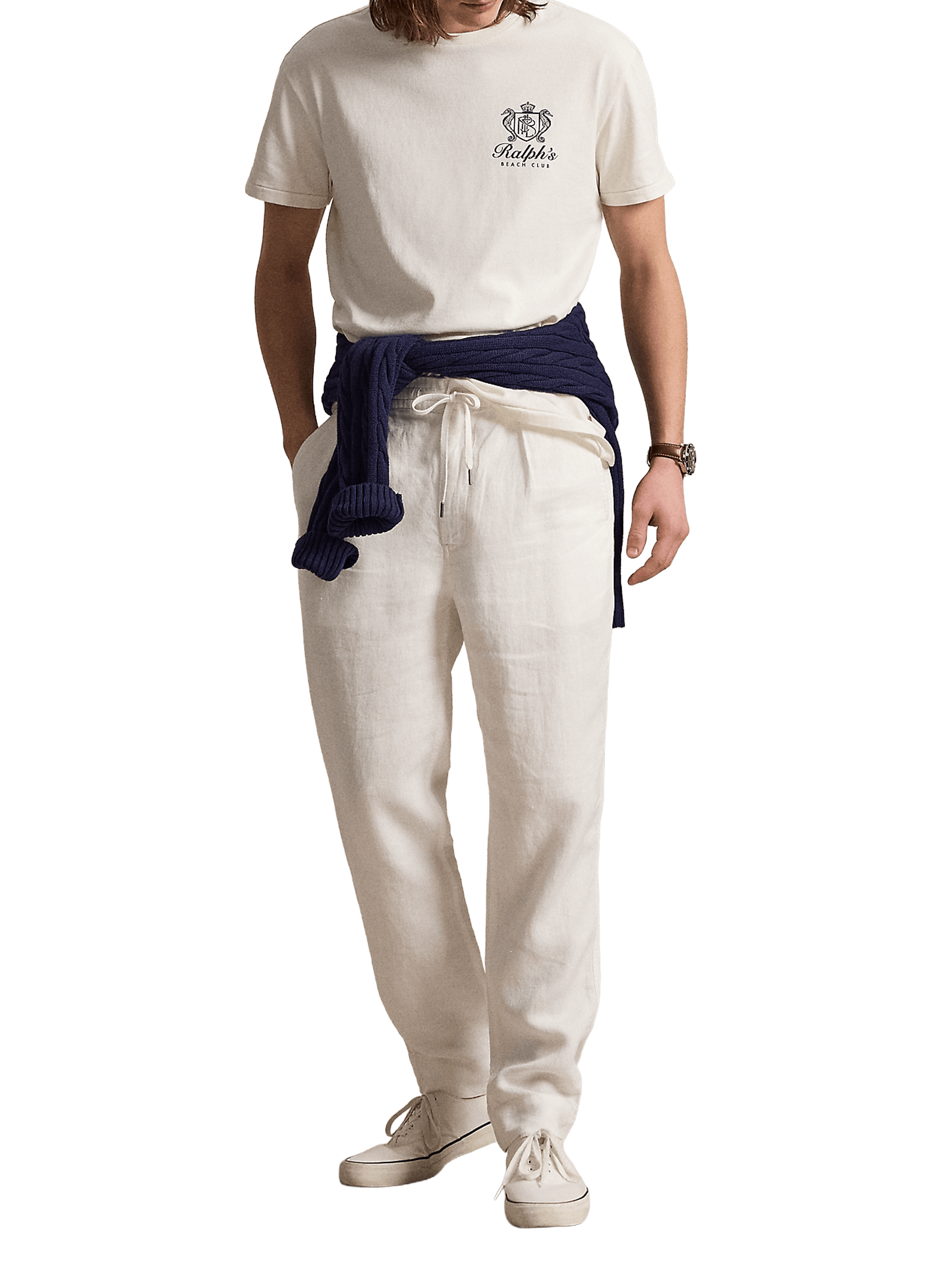 Cotton round-neck T-shirt POLO RALPH LAUREN White