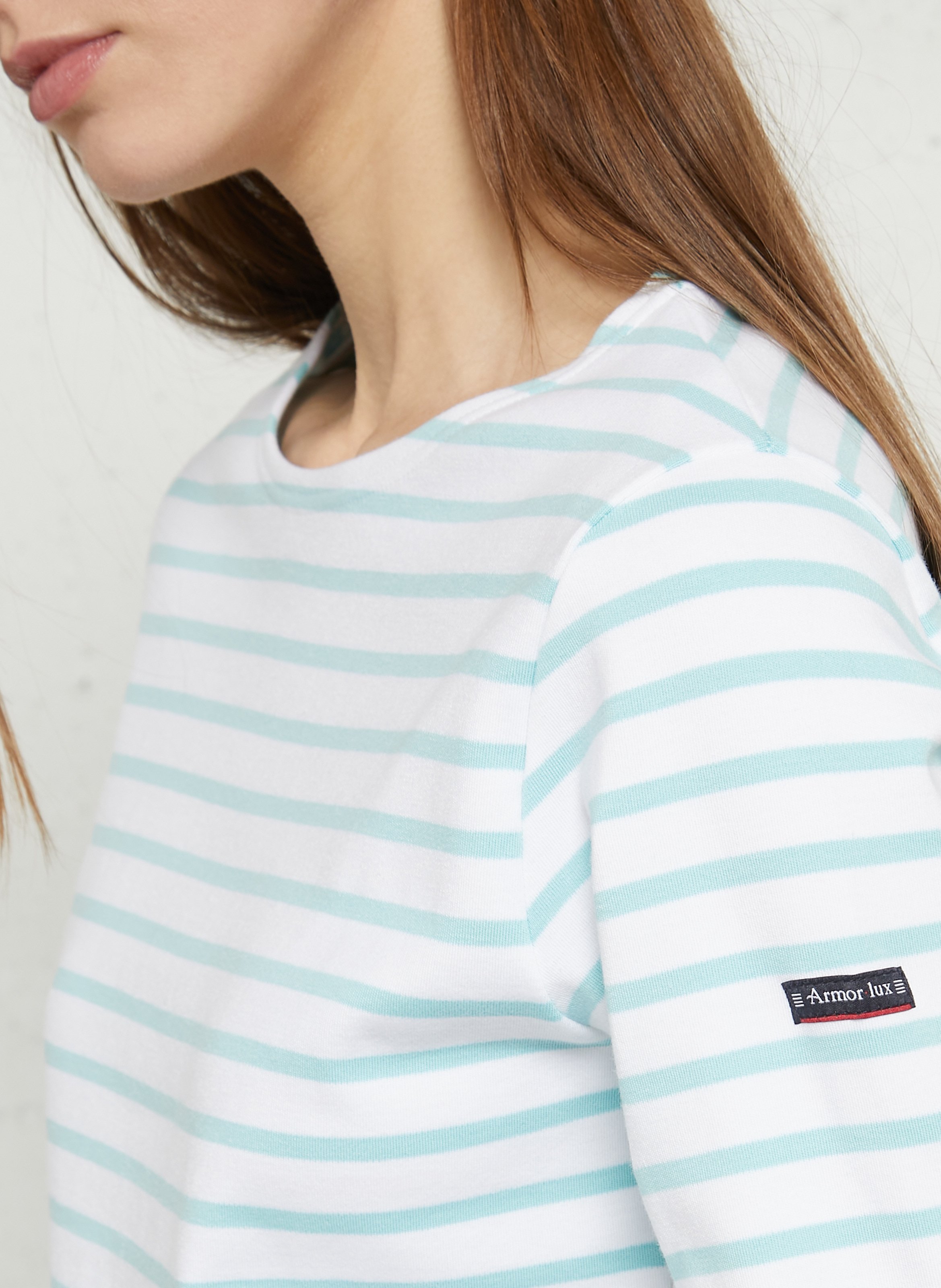 Marinière col bateau en coton épais cancale ARMOR-LUX Blanc