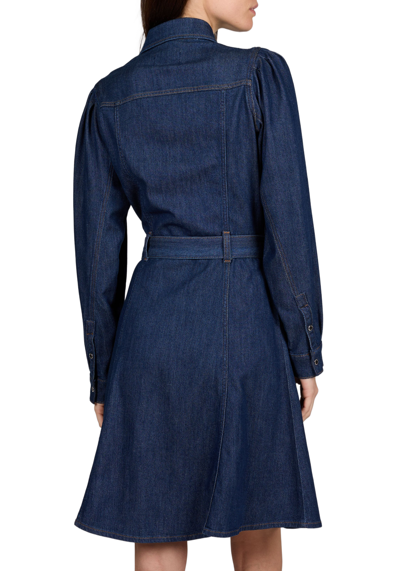 Denim mini dress 7 FOR ALL MANKIND Blue