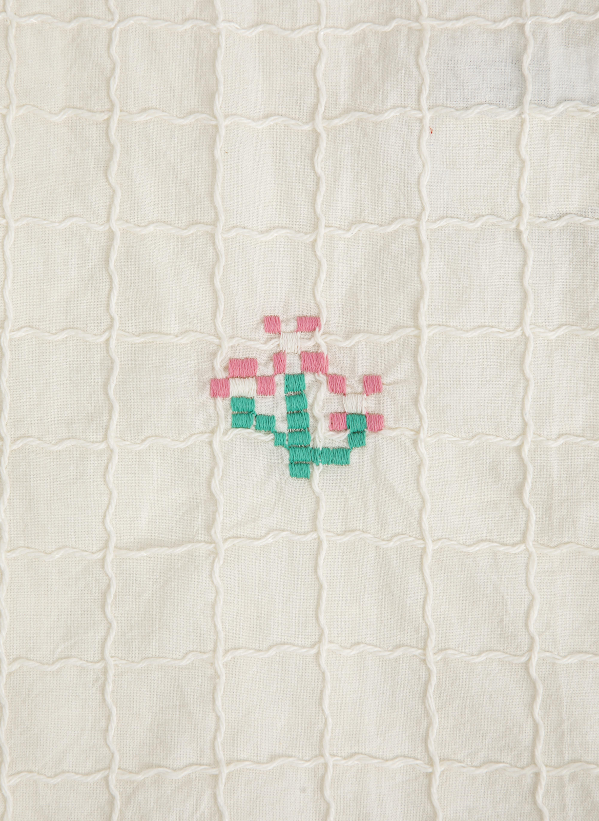 Blouse à carreaux avec broderie BOBO CHOSES Beige