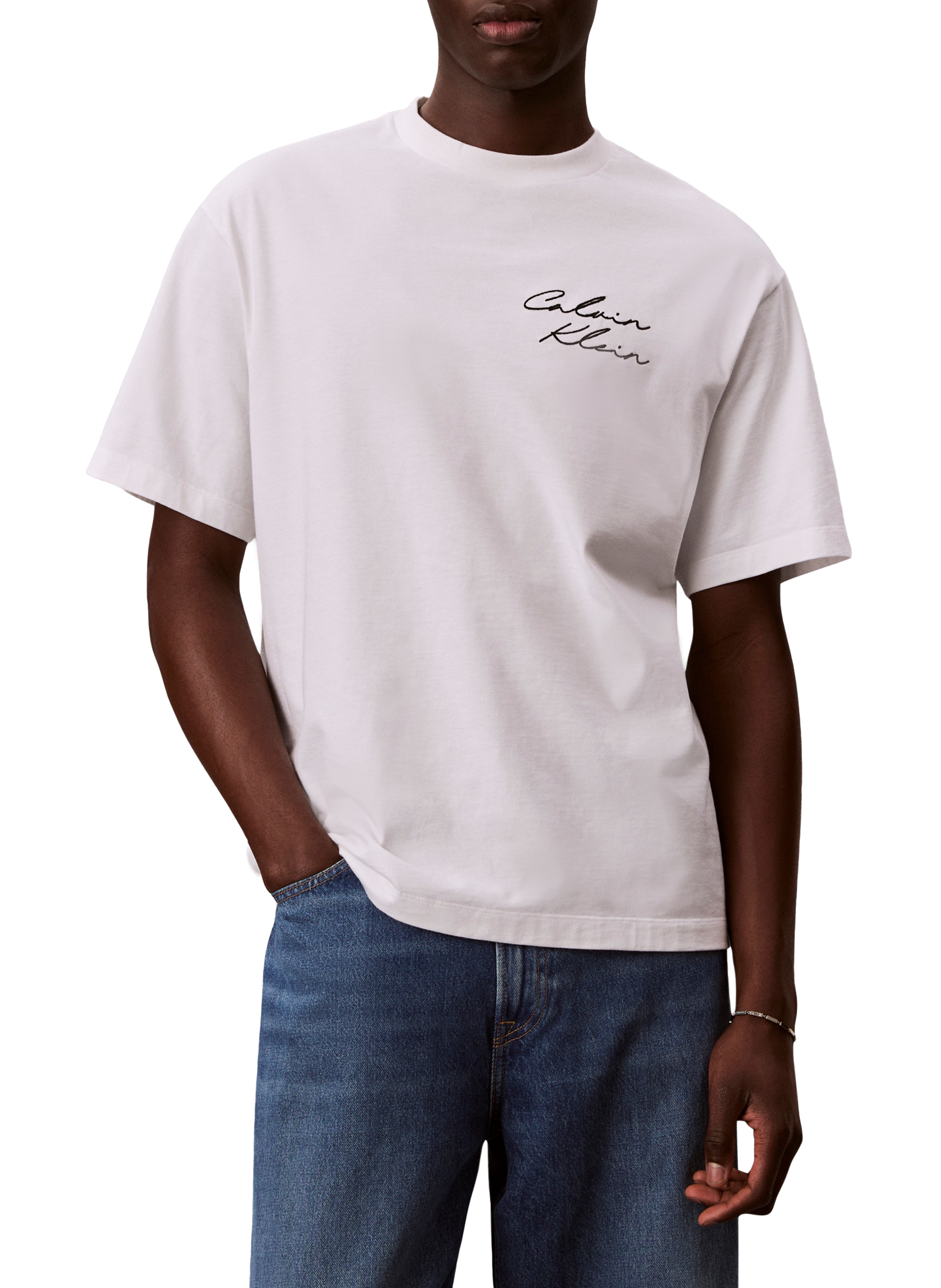 Cotton Logo T-shirt CALVIN KLEIN White