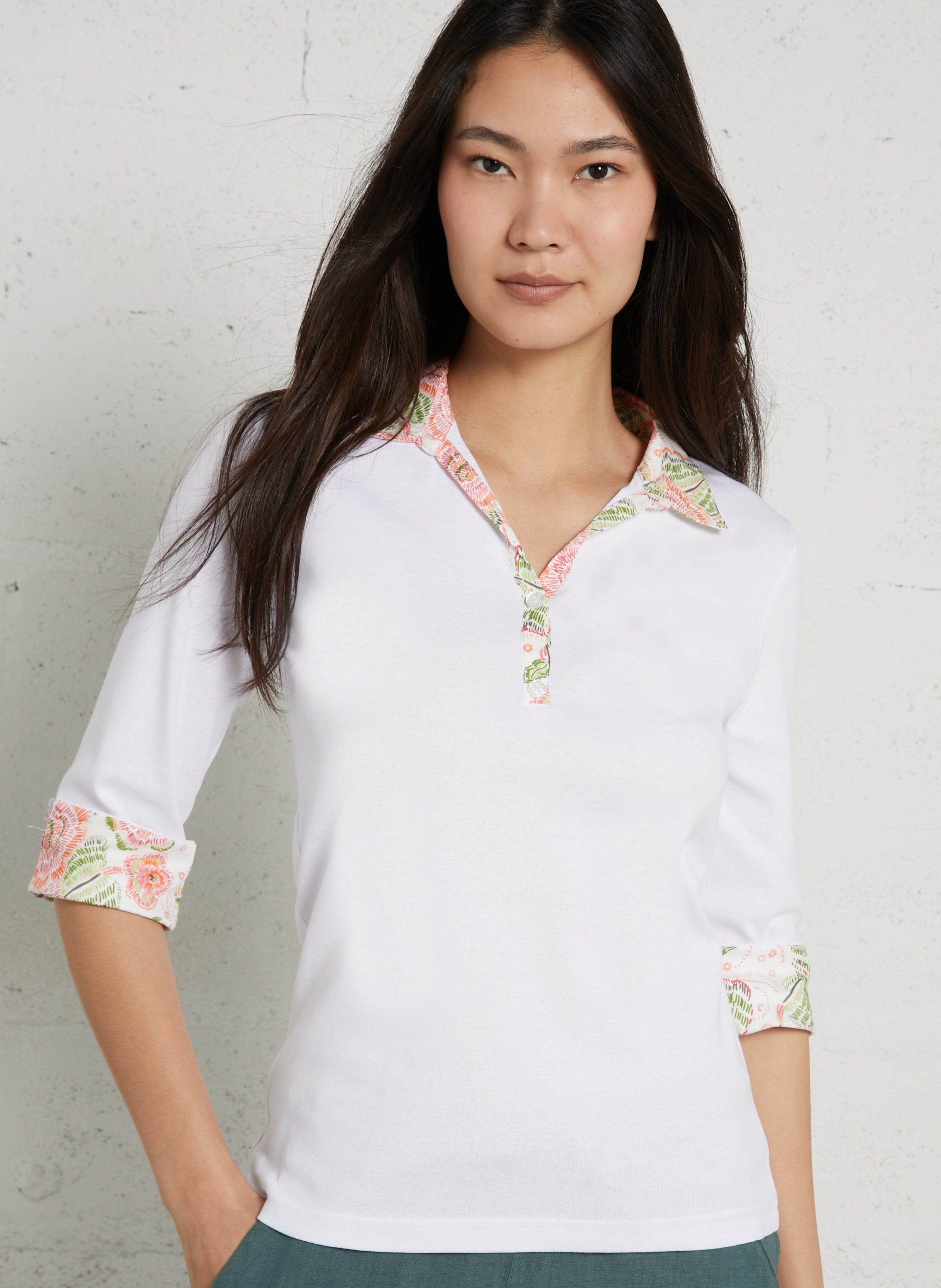 Polo en coton ARMOR-LUX Blanc