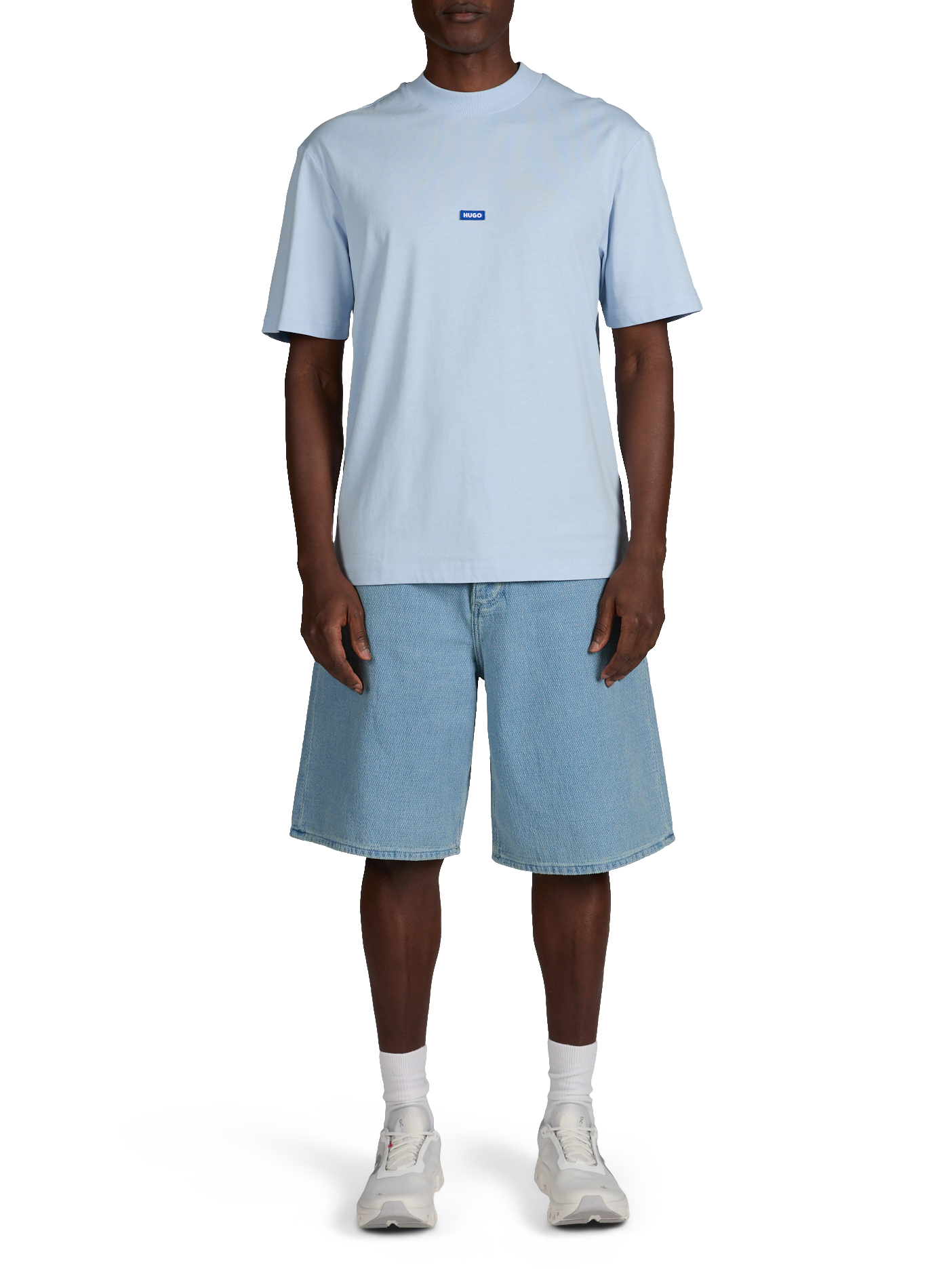 Classic Cotton T-Shirt HUGO BLUE Blue