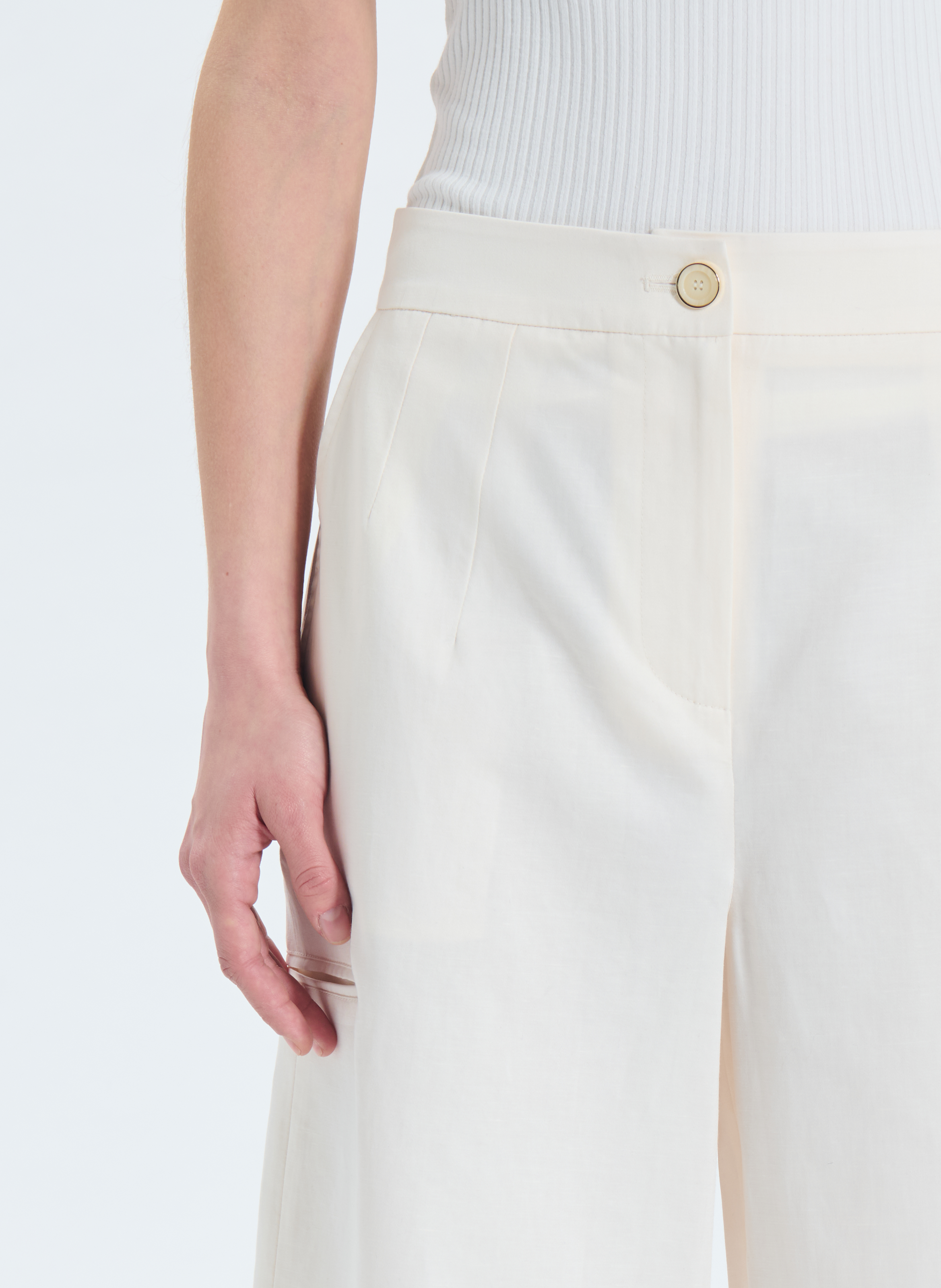 Short  slim ZAPA Blanc