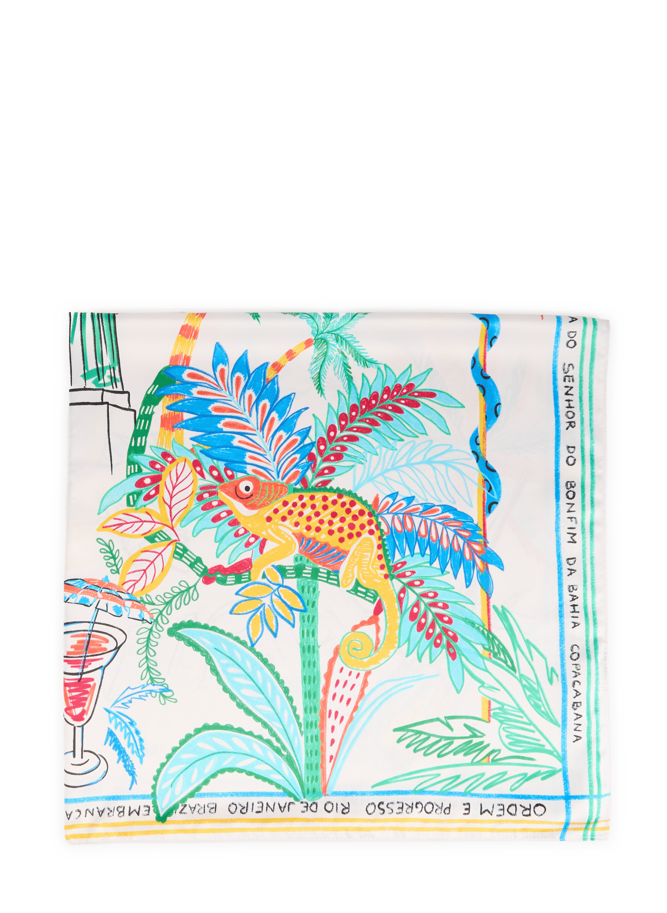 Foulard imprimé Bahia WILD Blanc