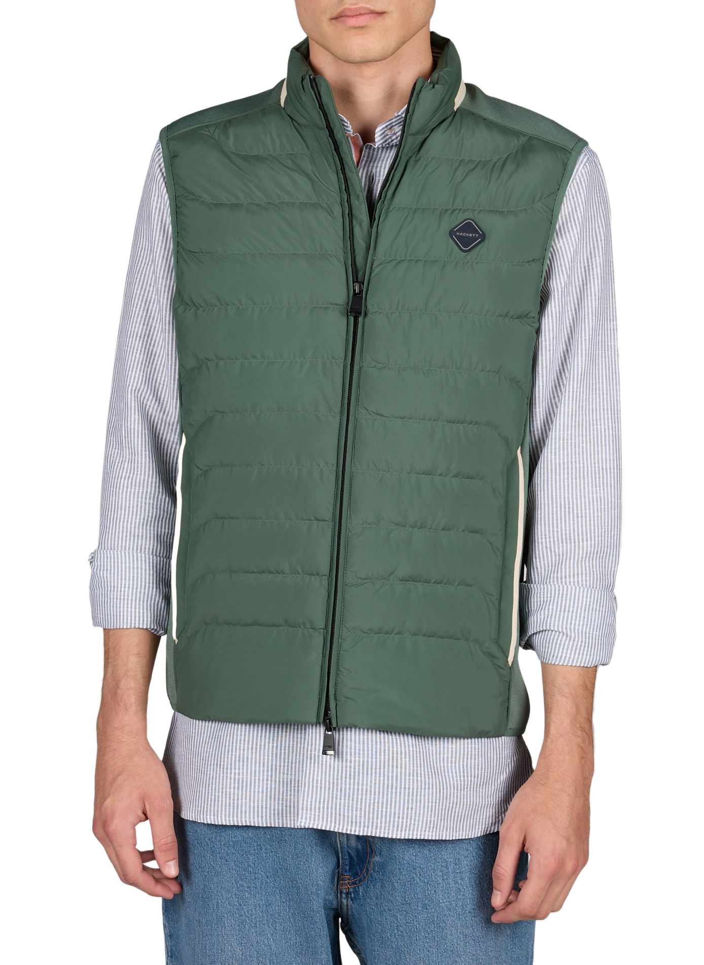 Quilted gilet HACKETT Green