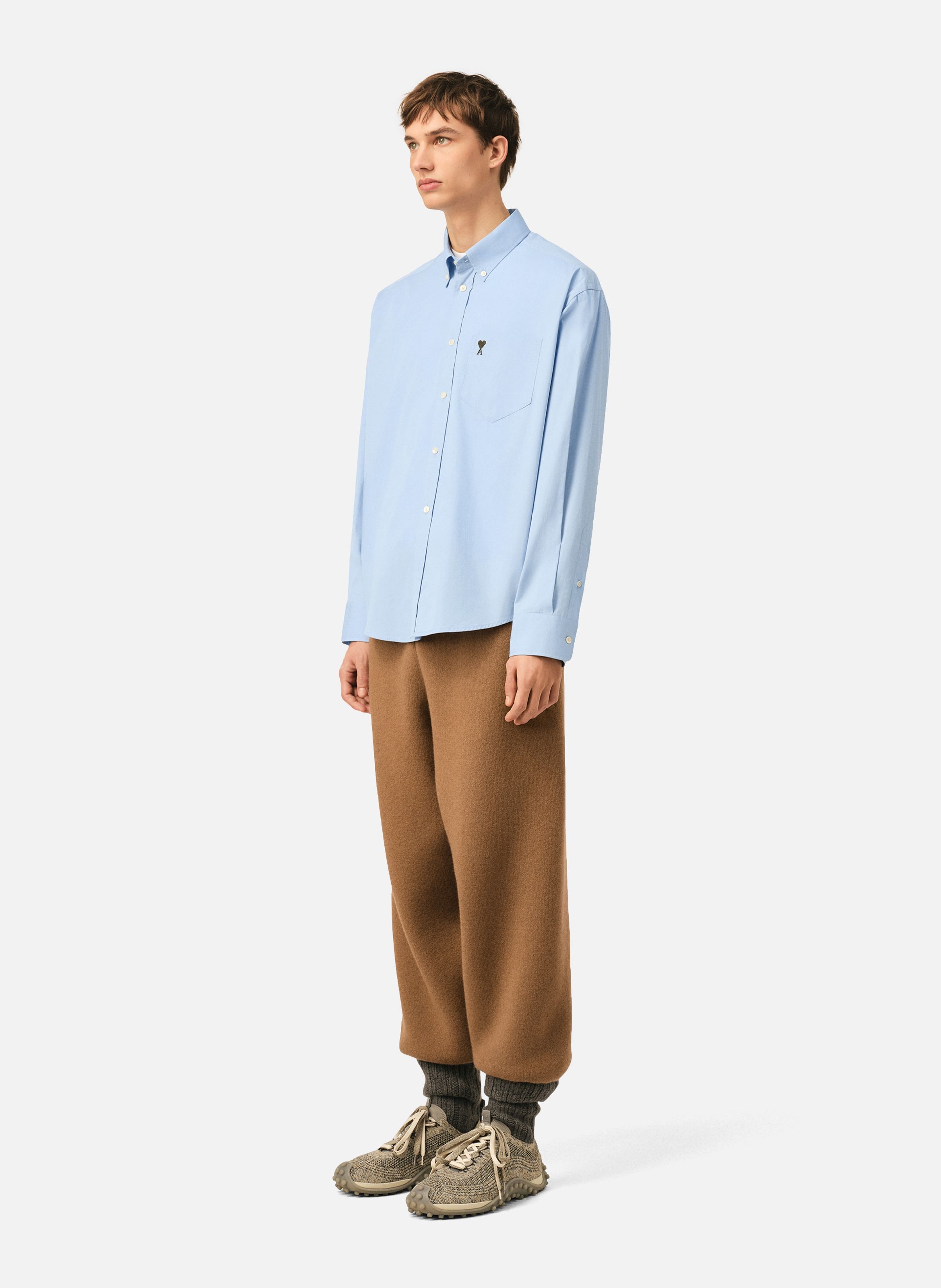 Chemise boxy en coton ami de coeur AMI PARIS Bleu