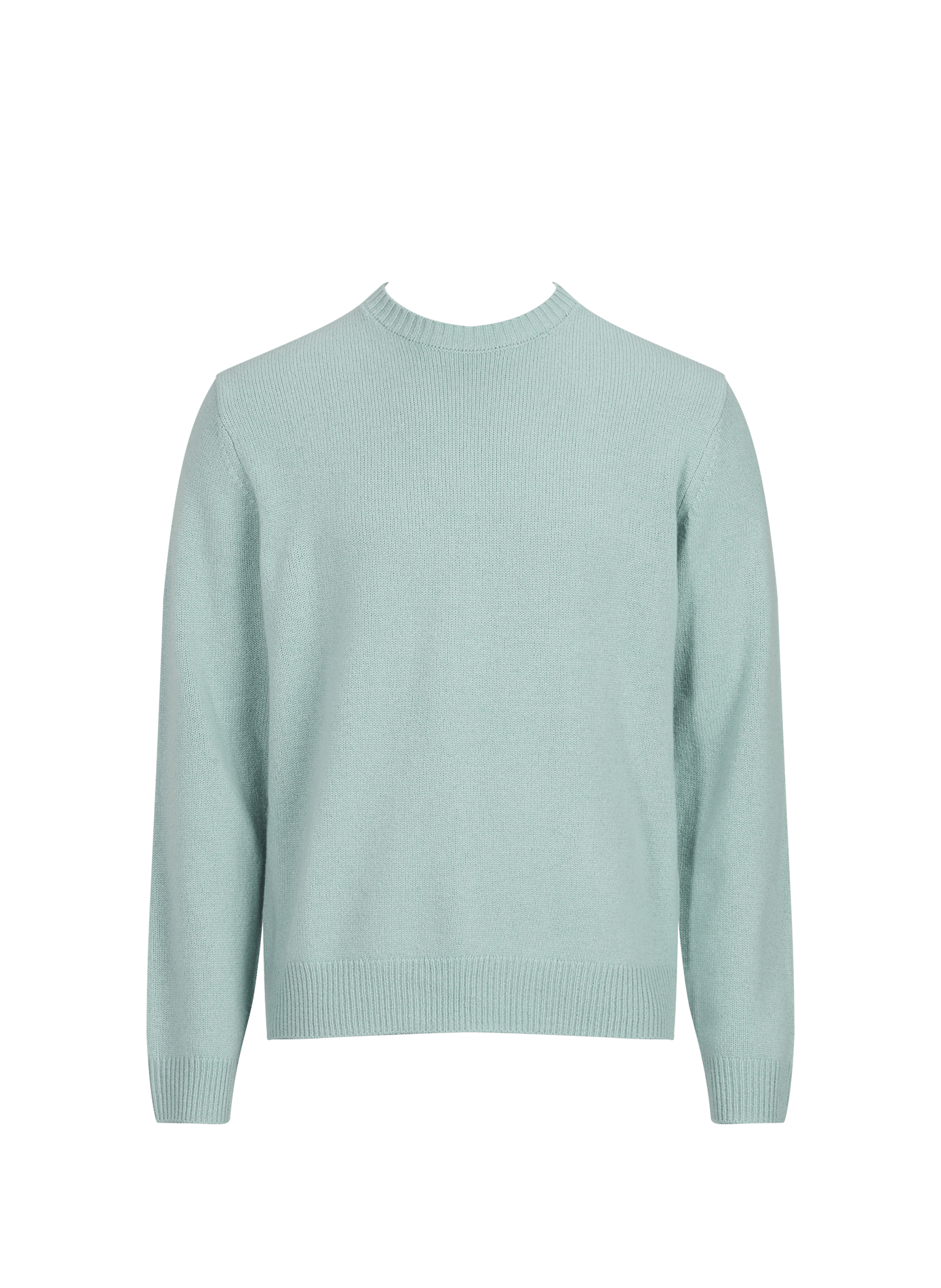 Round-neck straight cashmere sweater CLOSED Blue