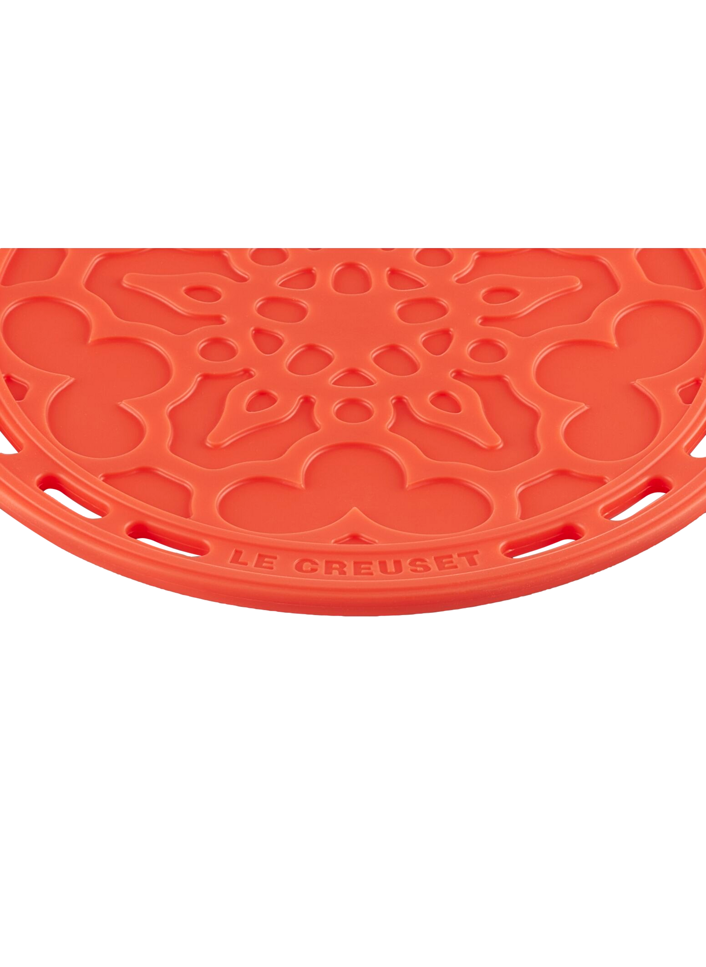 Blumen-Untersetzer LE CREUSET Orange
