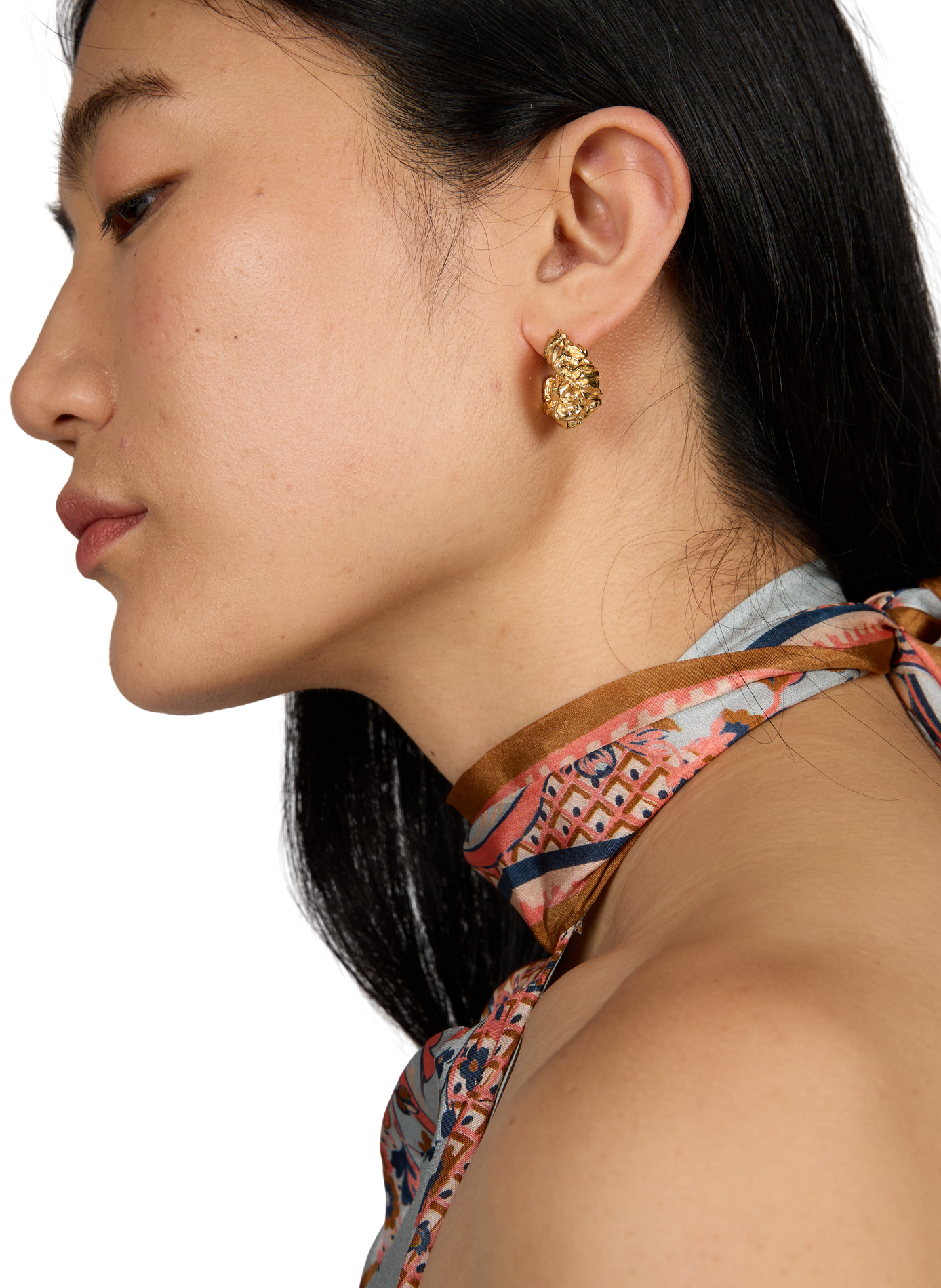 Boucles d'oreilles plissées JOANNA LAURA CONSTANTINE Doré