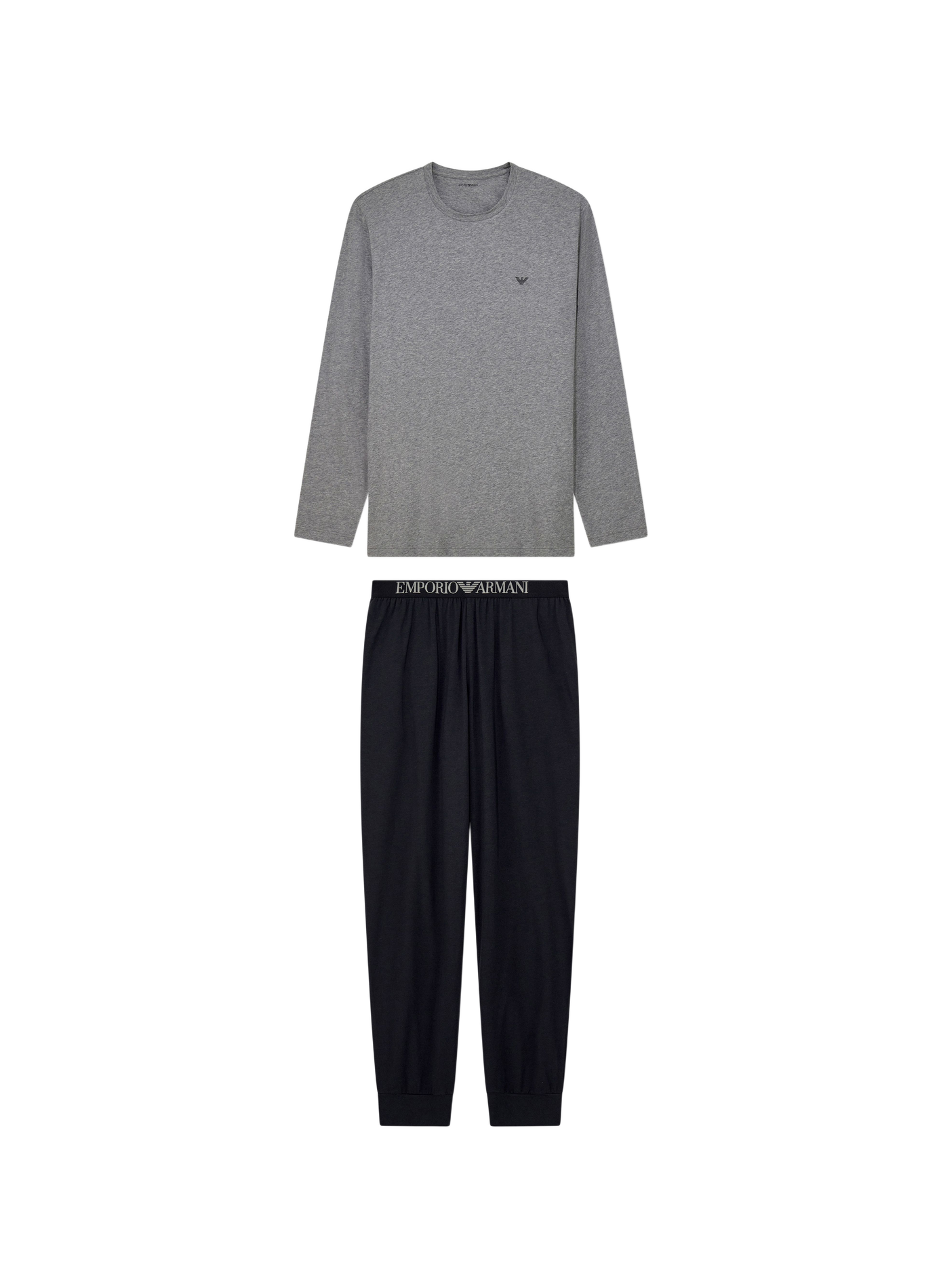 Cotton-blend pyjama set EMPORIO ARMANI Grey