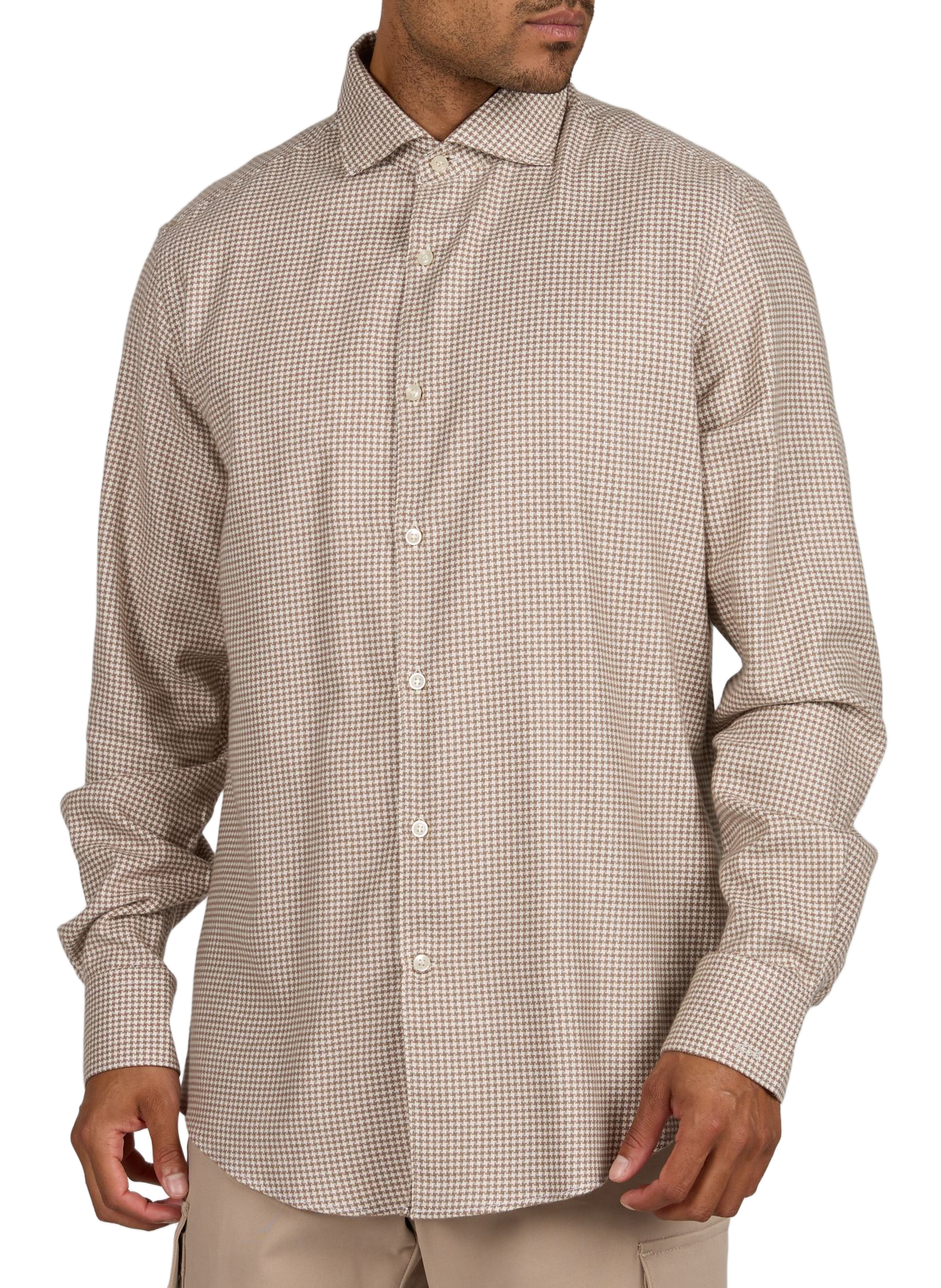 Loose-fitting shirt in blended cotton PAUL & SHARK Beige