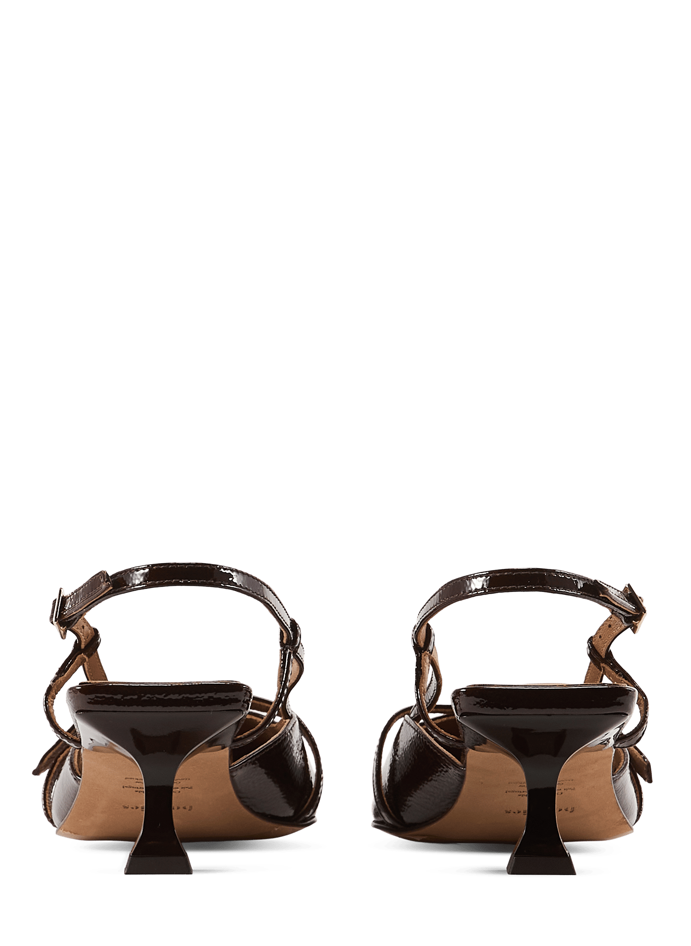 Slingbacks mit Reem Lederabsätzen BOBBIES Braun