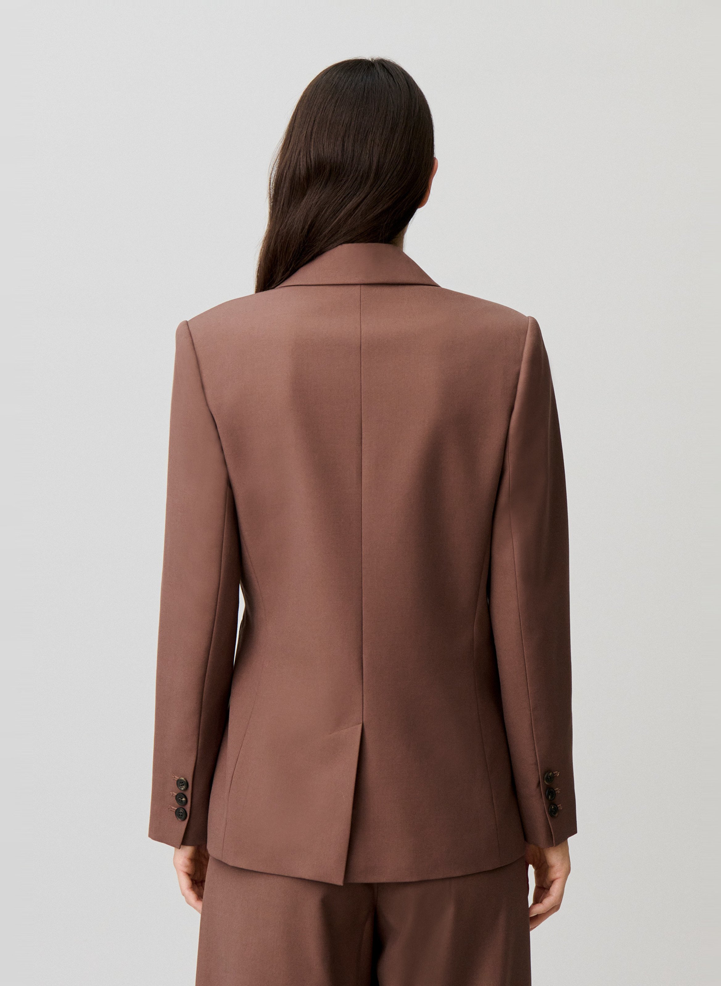 Veste de blazer cintrée CLAUDIE PIERLOT Marron