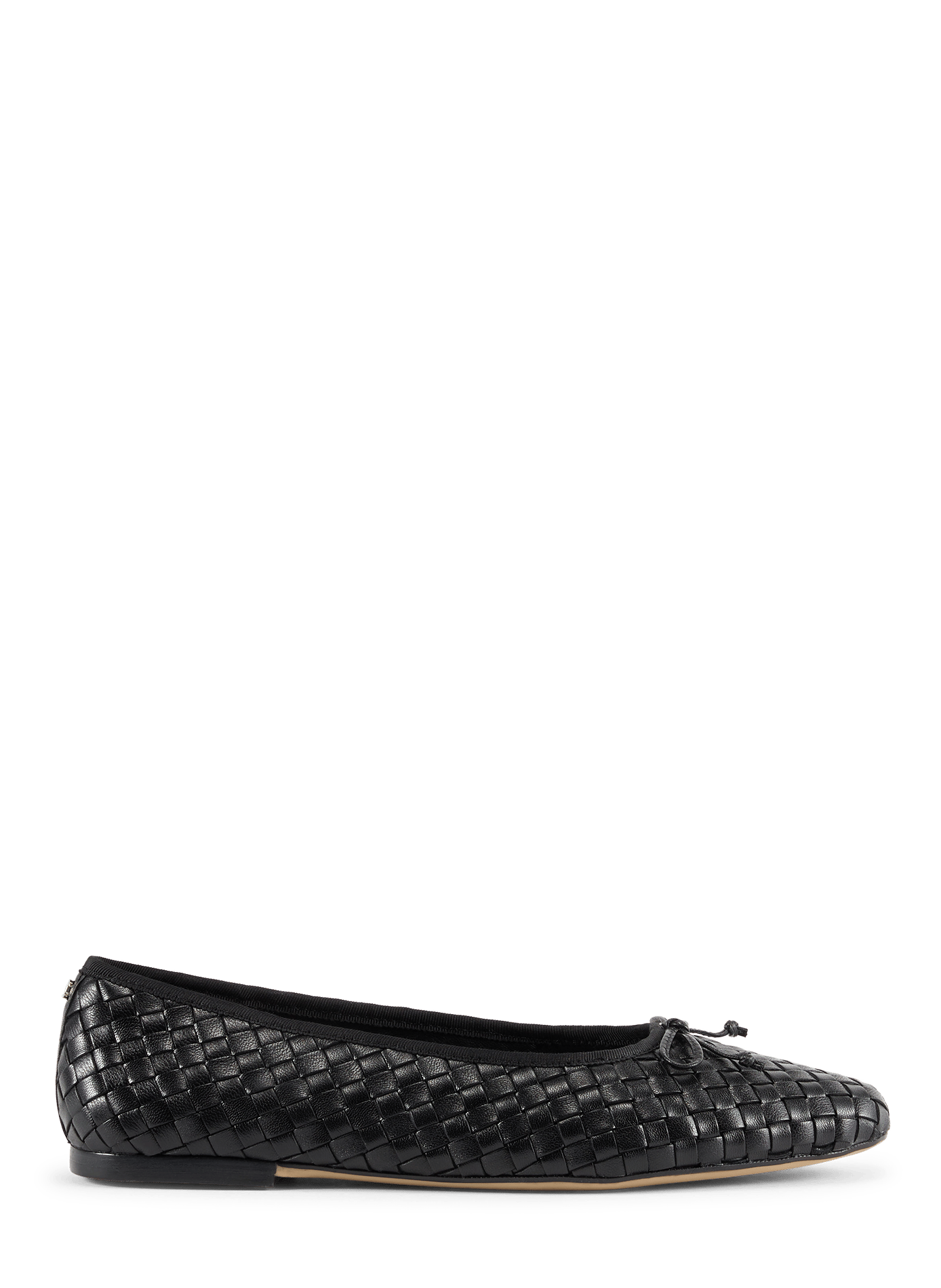 Ruthie ballet flats in braided sheepskin leather SAM EDELMAN Black