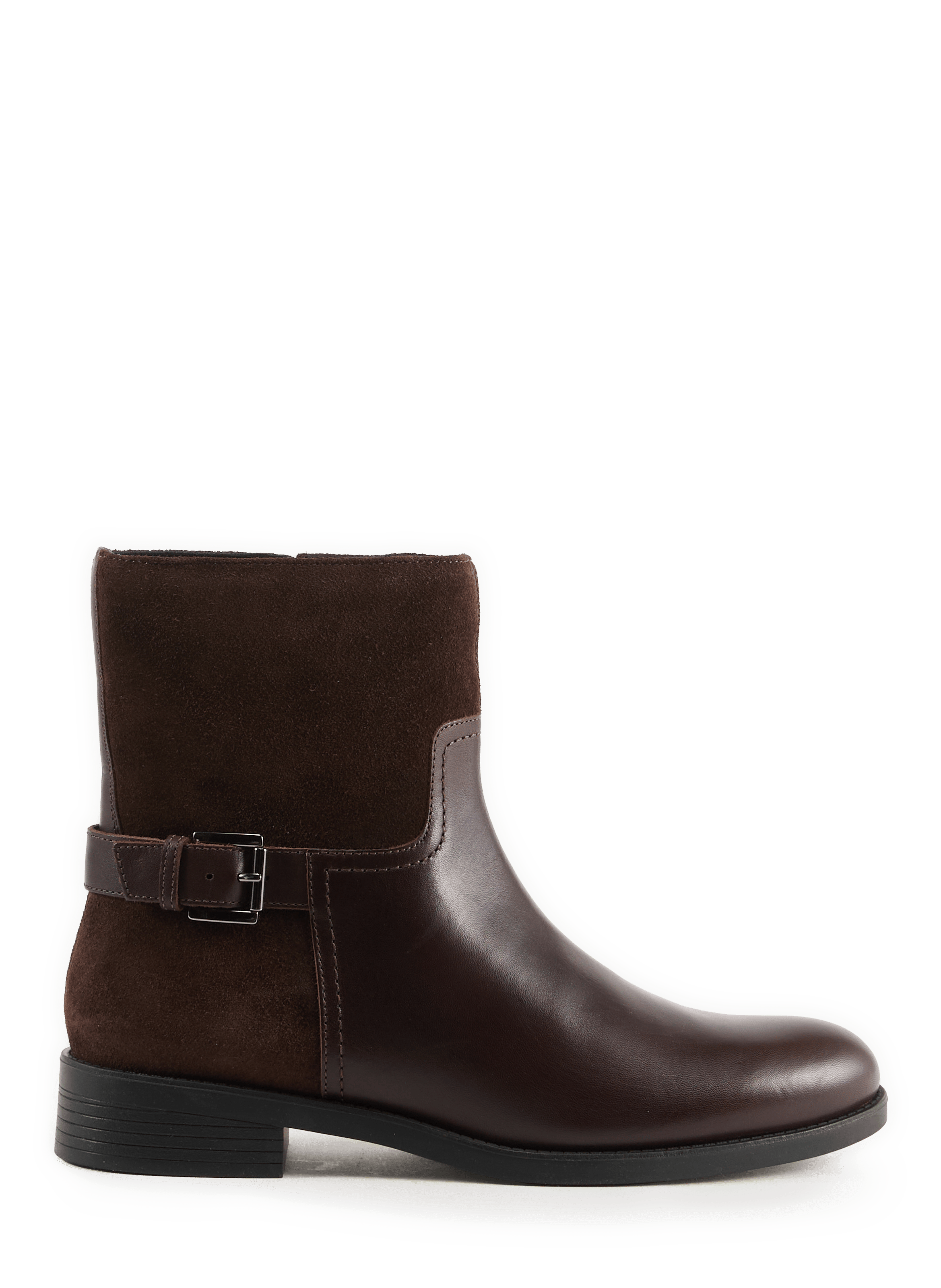 Esmeena suede leather ankle boots GEOX Brown