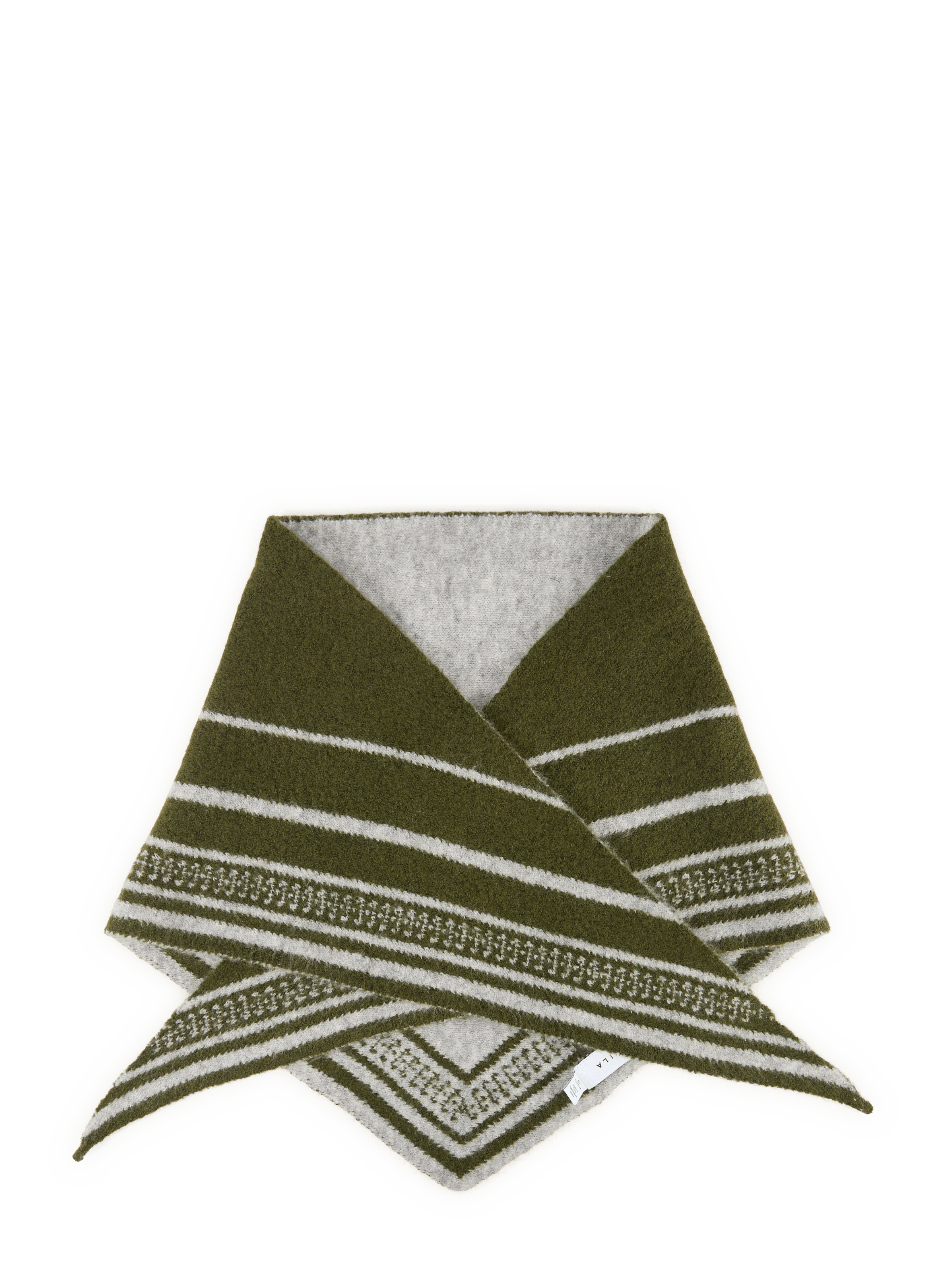 Bedruckter Strickschal VILA Khaki