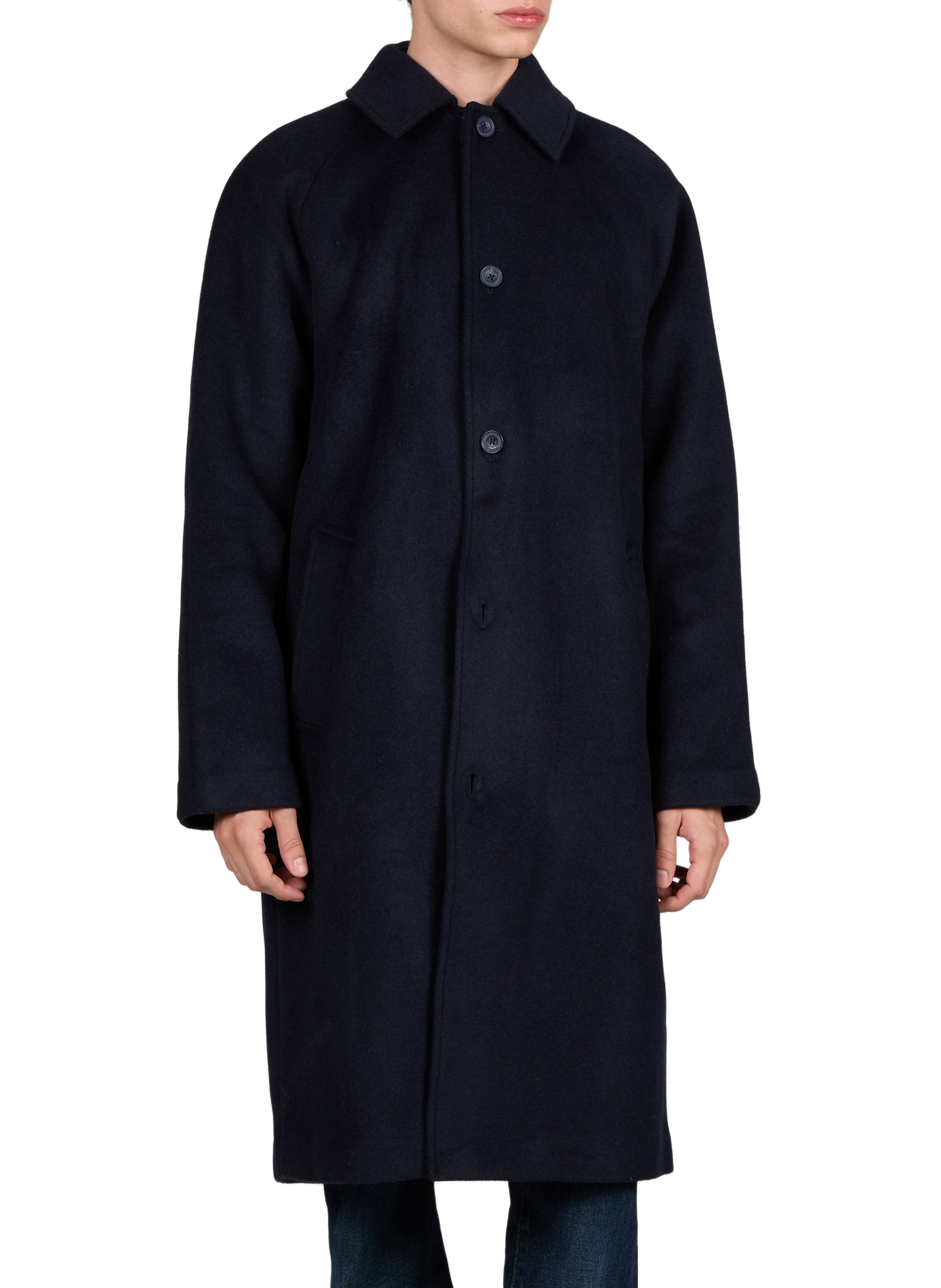 Oversized wool-blend coat FARAH Blue